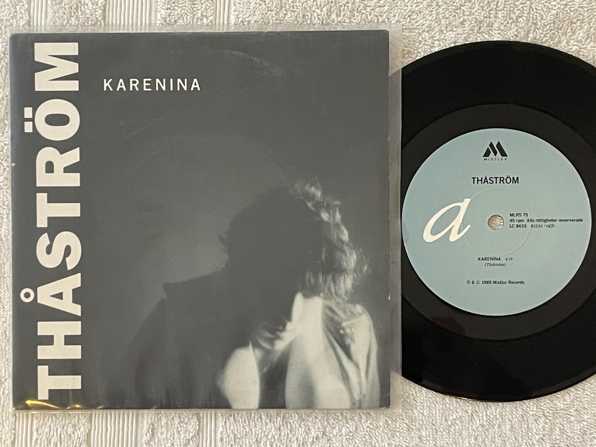 Omslagsbild för skivan THÅSTRÖM flicka med guld  7" -89 Swe MISTLUR MLRS 75