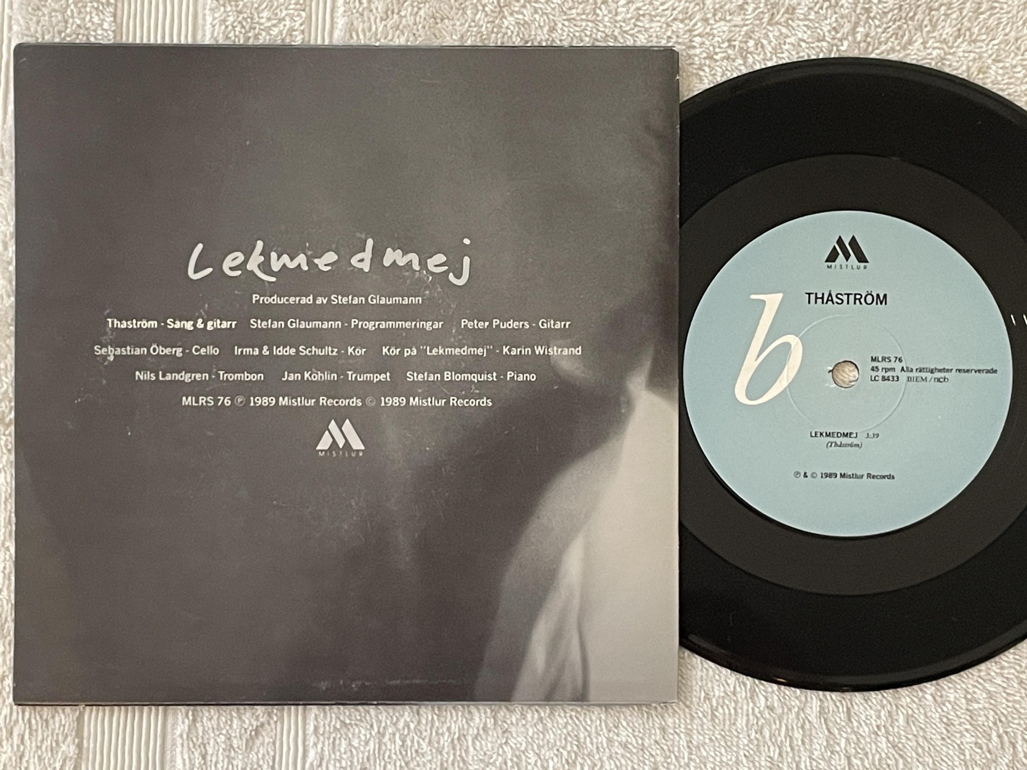 Omslagsbild för skivan THÅSTRÖM Alla Vill Till Himlen  7" -89 Swe MISTLUR MLRS 76