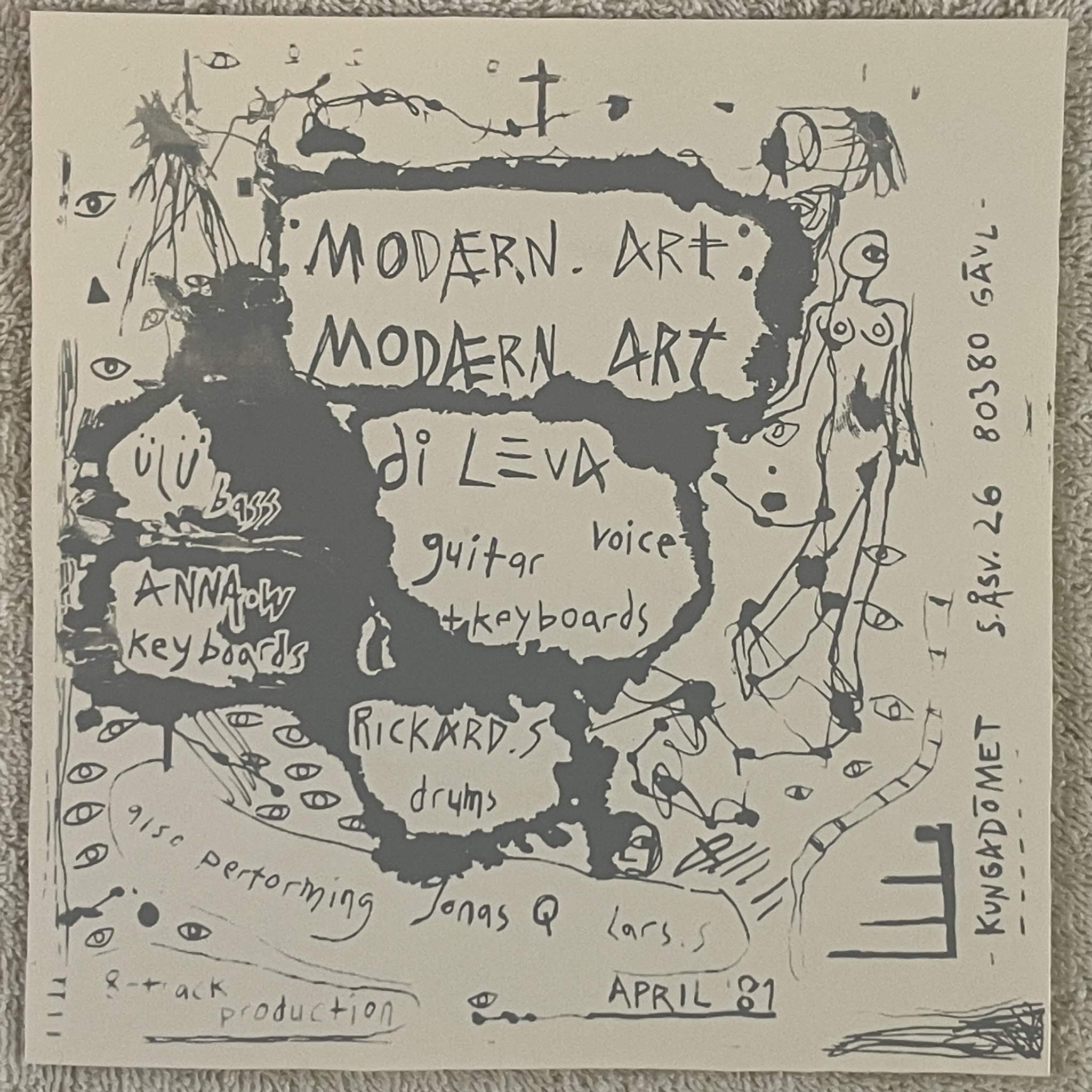 Omslagsbild för skivan Modærn Art envy / magic place 7" -81 KUNGADÖMET PRINS 01 Di Leva ** RARE **