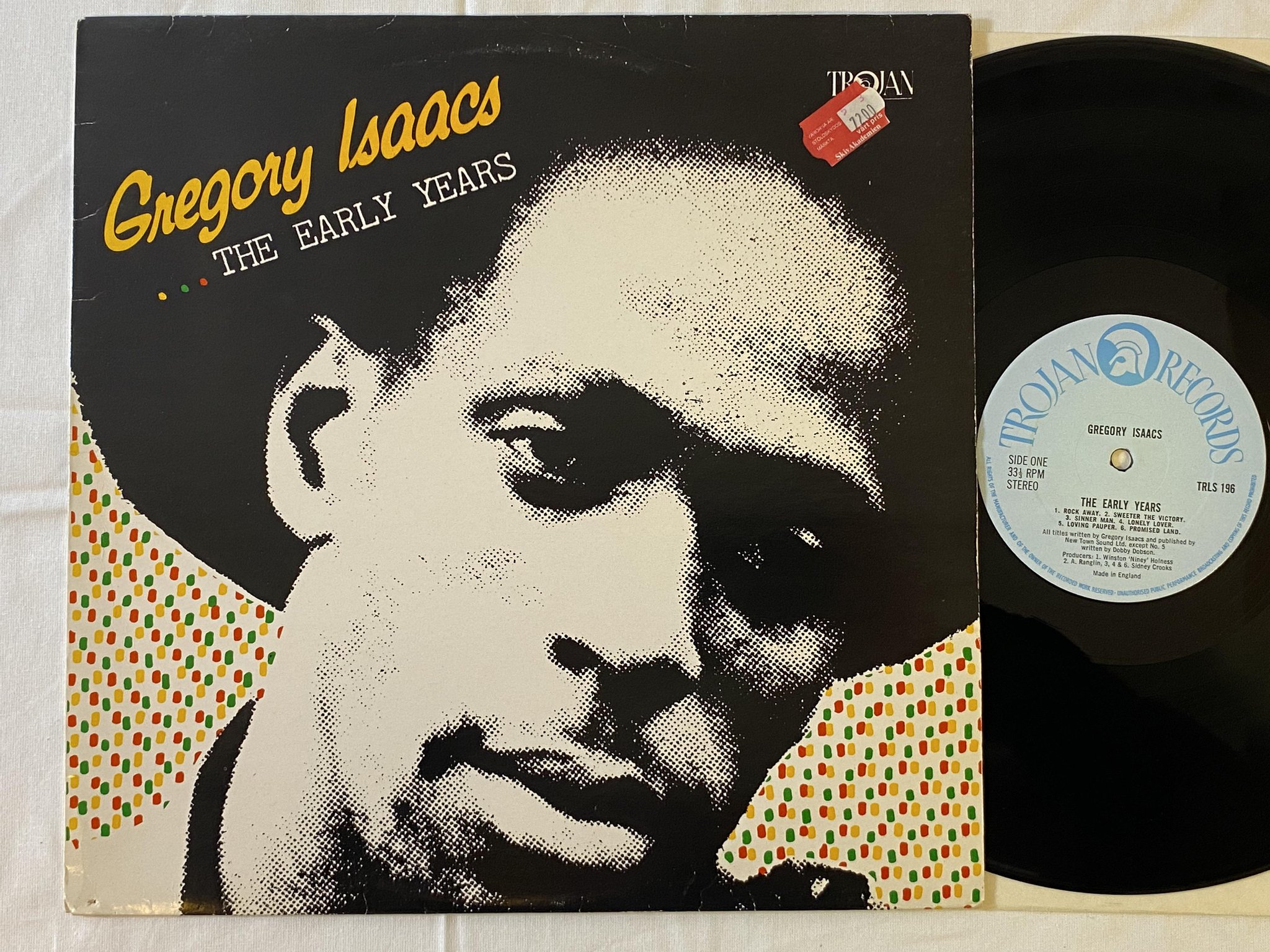 Omslagsbild för skivan GREGORY ISAACS the early years LP UK TROJAN TRLS 196