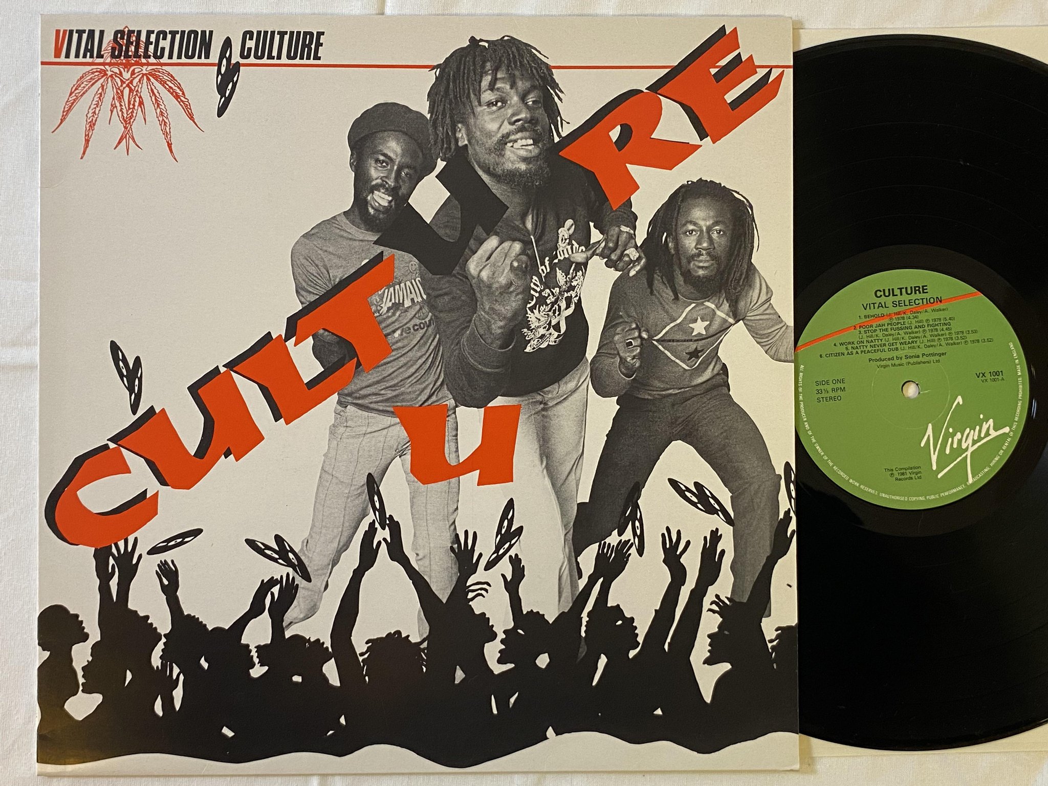 Omslagsbild för skivan CULTURE vital selection LP -81 UK VIRGIN VX 1001