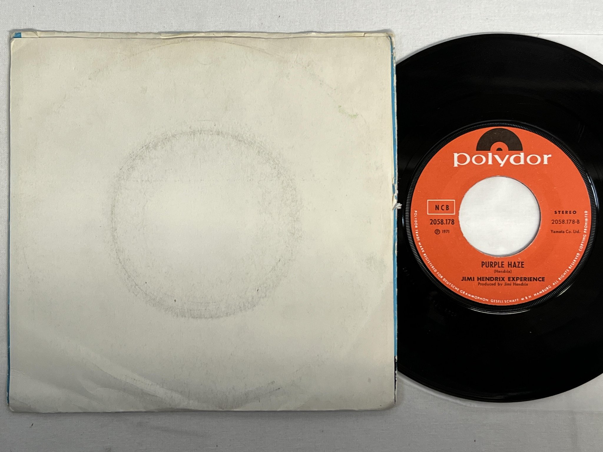 Omslagsbild för skivan JIMI HENDRIX gypsy eyes 7" -71 Norway POLYDOR 2058178