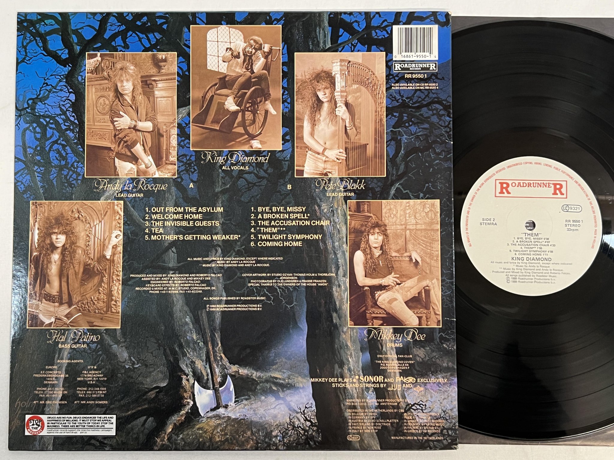 Omslagsbild för skivan KING DIAMOND them LP -88 Hol ROADRUNNER RR 95501