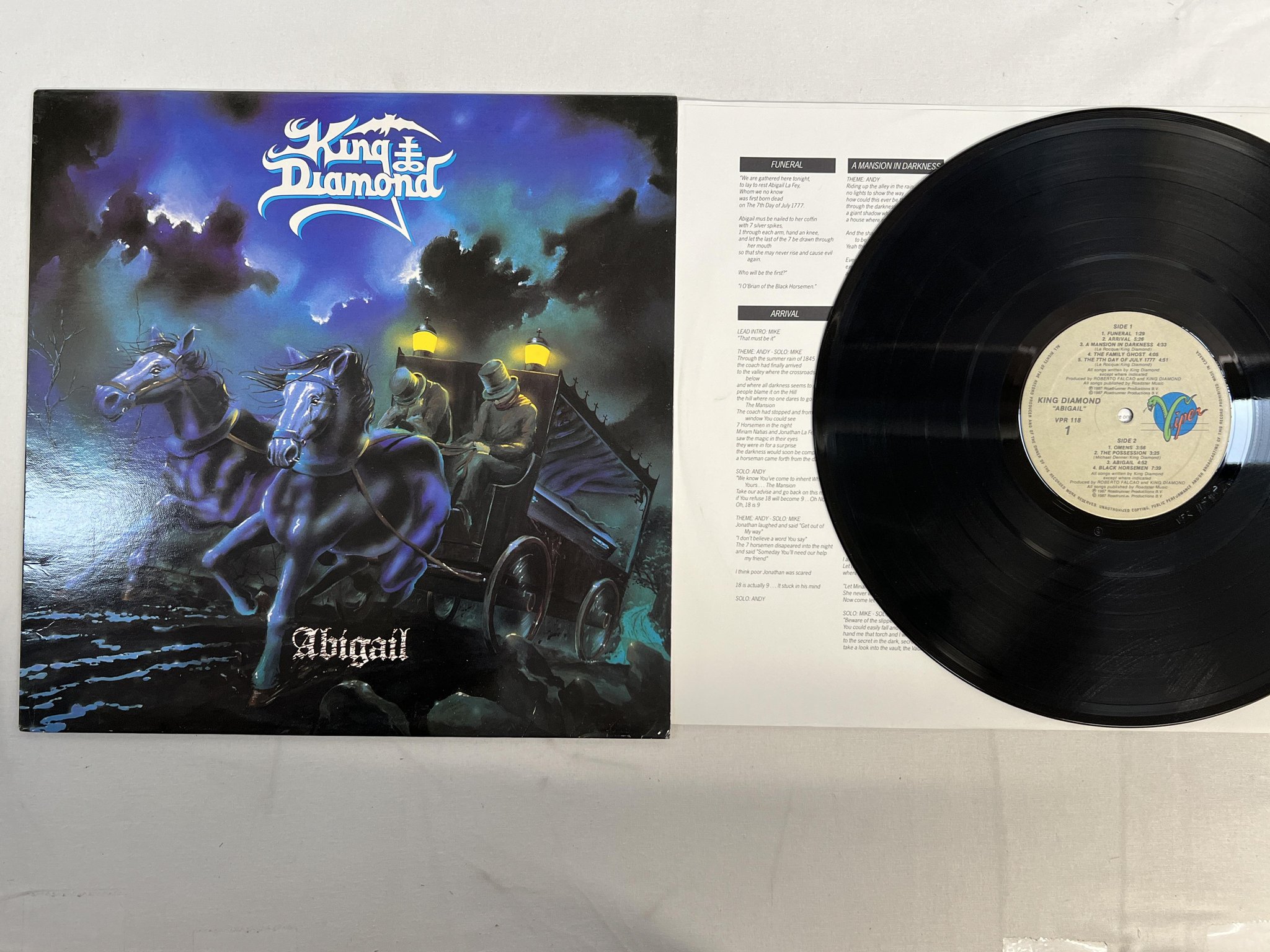 Omslagsbild för skivan KING DIAMOND abigail LP -87 Canada VIPER VPR 118