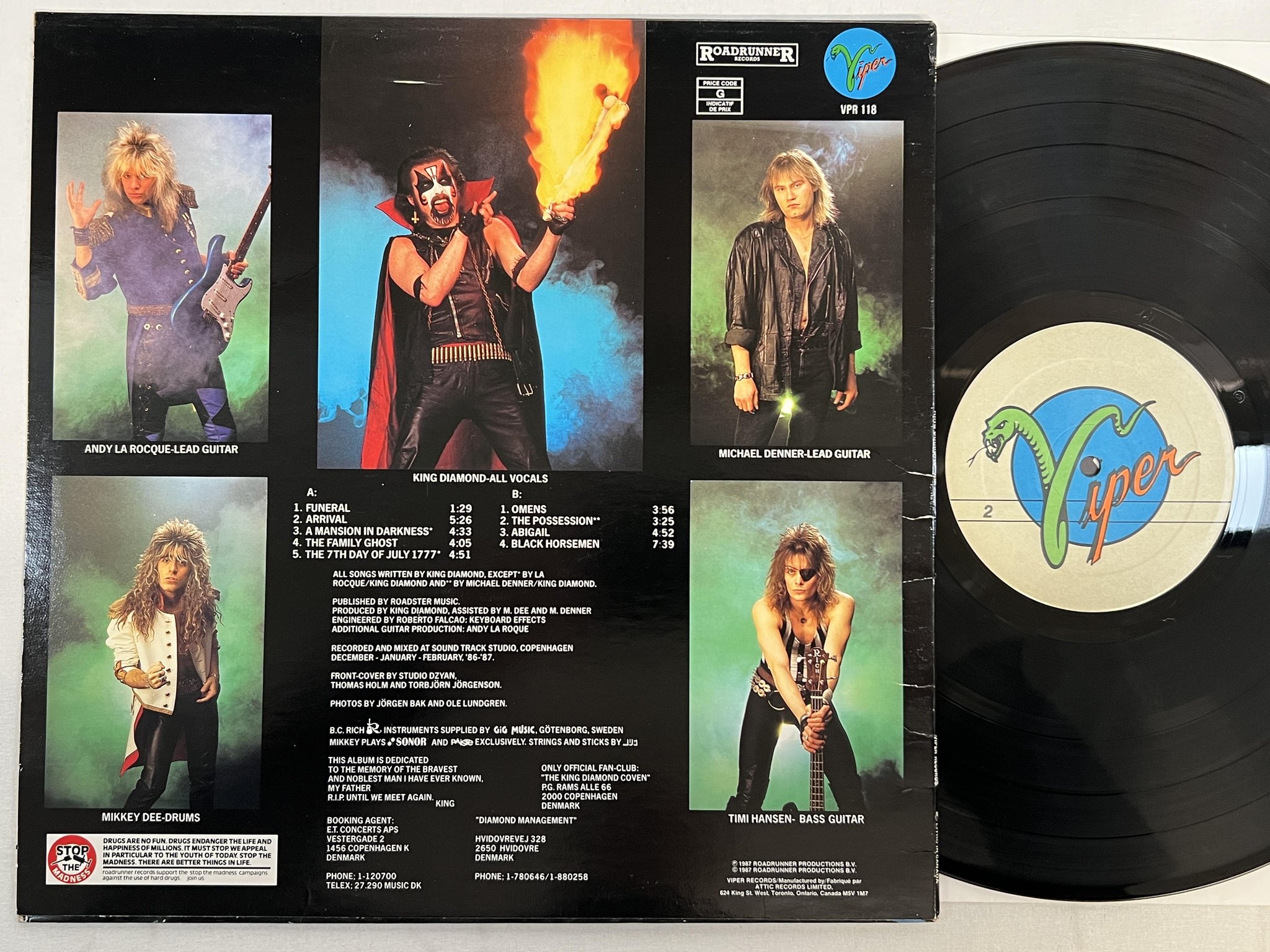 Omslagsbild för skivan KING DIAMOND abigail LP -87 Canada VIPER VPR 118