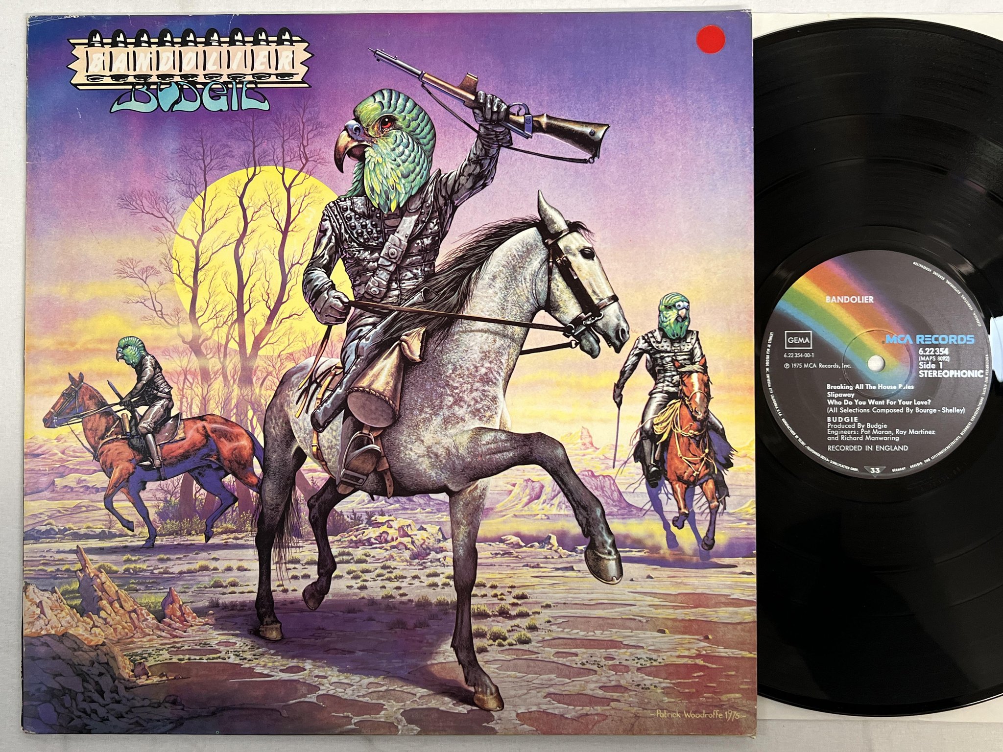 Omslagsbild för skivan BUDGIE badolier LP -75 Ger MCA 622354