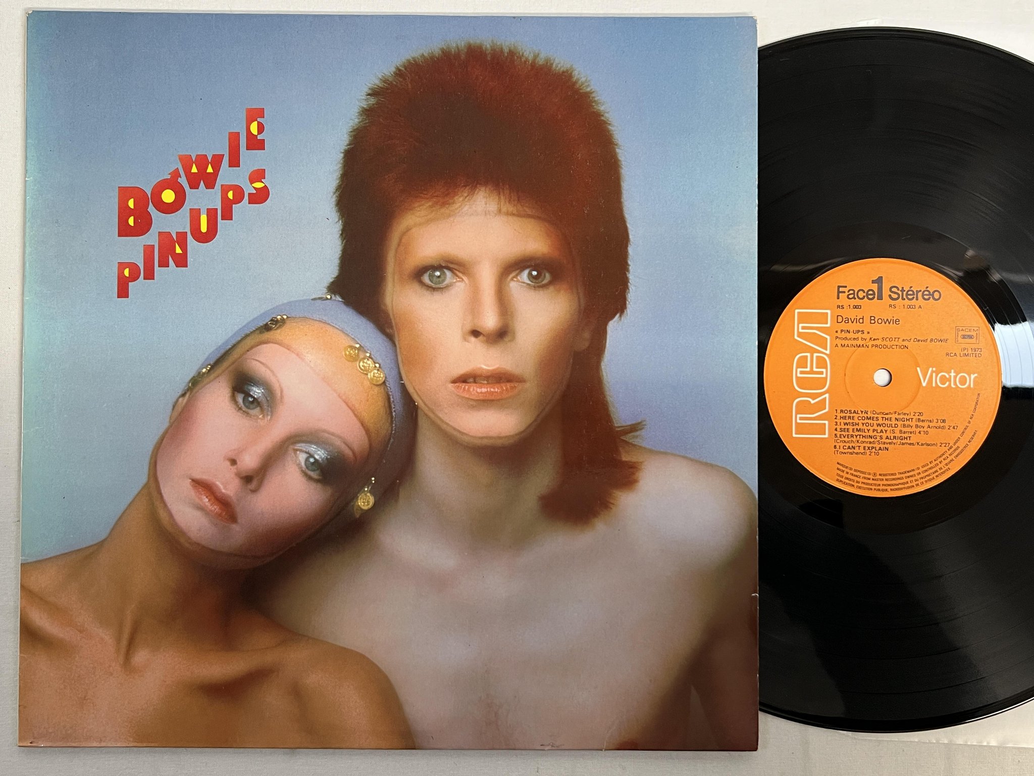 Omslagsbild för skivan DAVID BOWIE pin-up LP -73 Fra RCA RS 1003