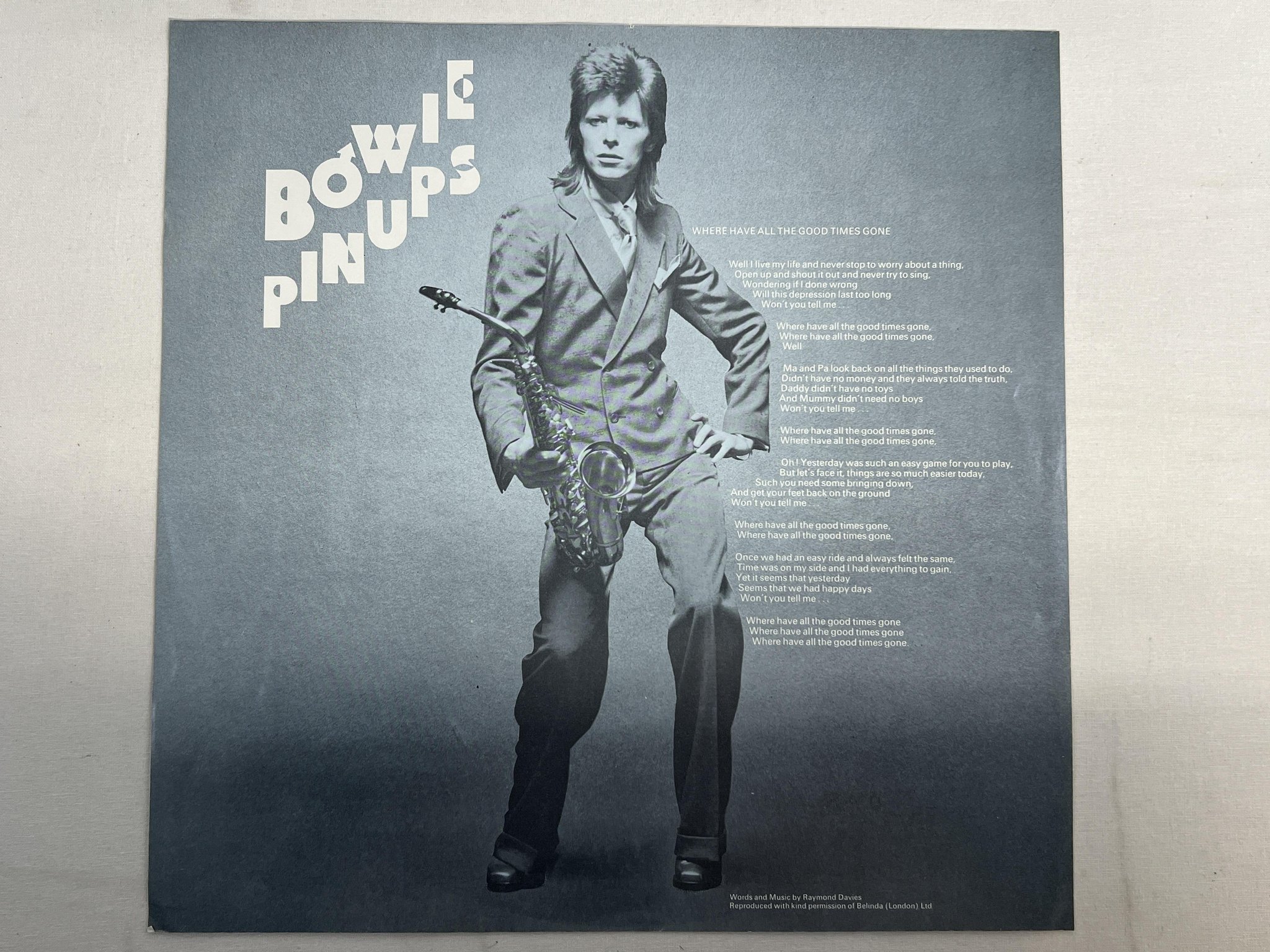 Omslagsbild för skivan DAVID BOWIE pin-up LP -73 Fra RCA RS 1003