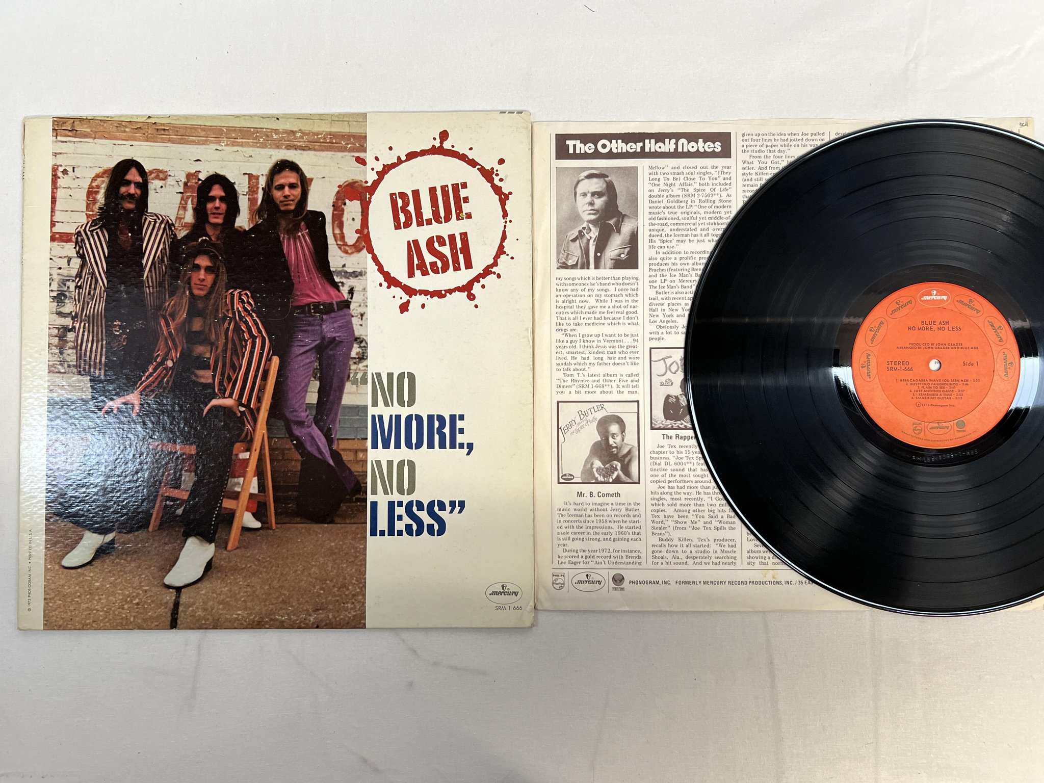 Omslagsbild för skivan BLUE ASH No More, No Less LP -73 US mercury RM-1-666 