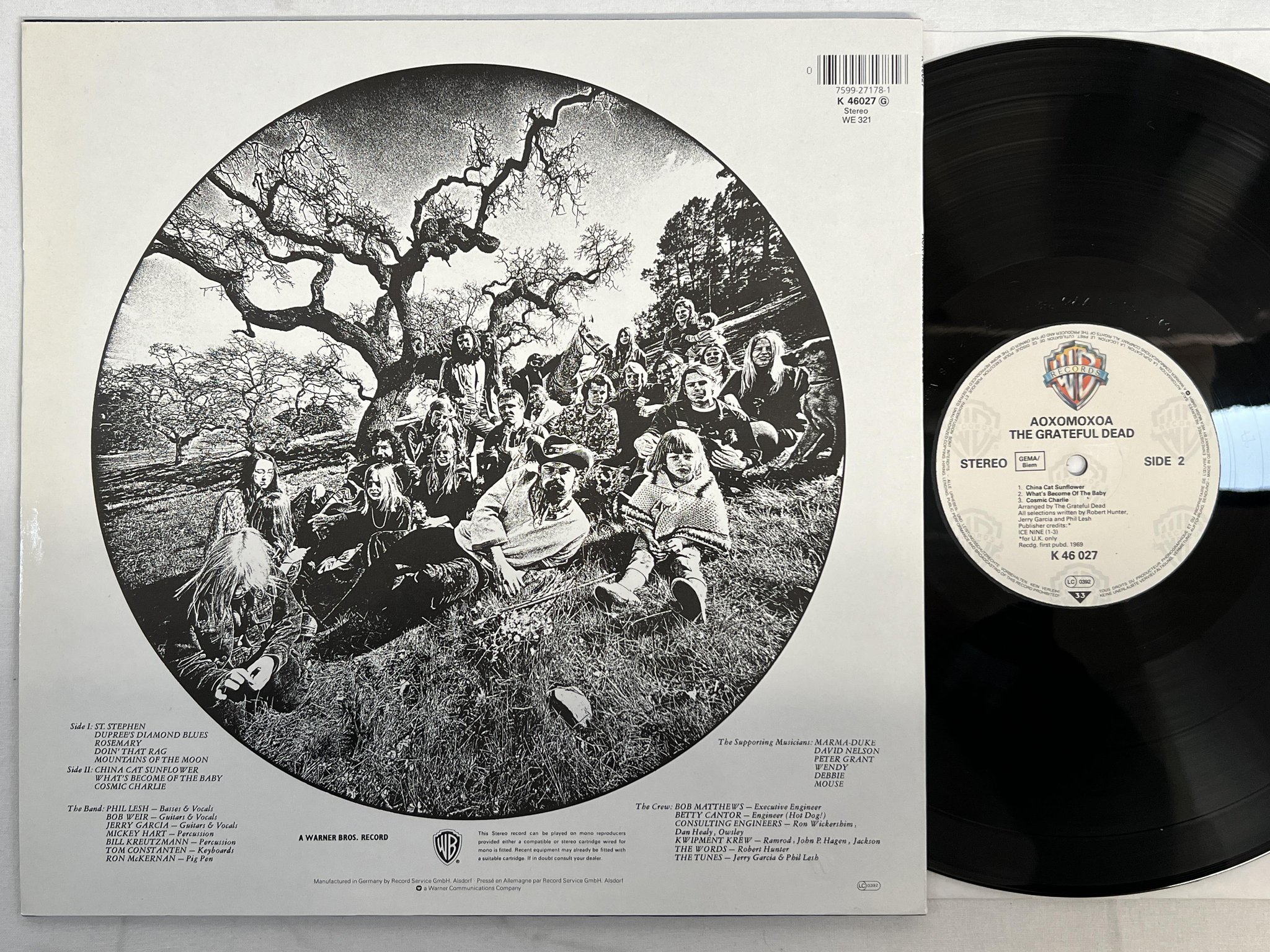 Omslagsbild för skivan THE GRATEFUL DEAD aoxomoxoa LP re Ger WARNER K 46027