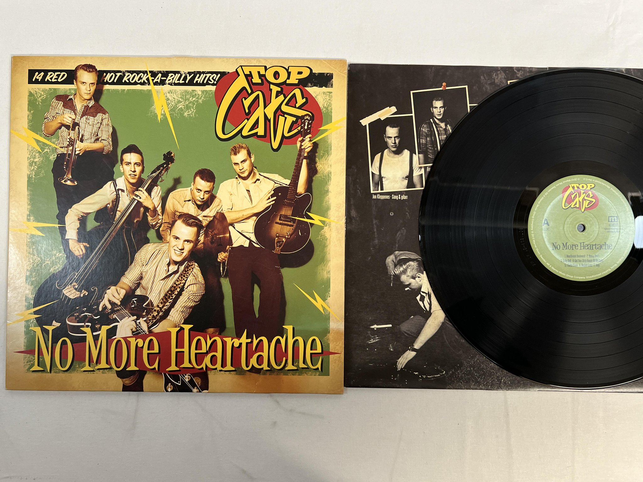 Omslagsbild för skivan TOP CATS no more heartache LP 2012 Swe MARIANN WMS-5053105-079223