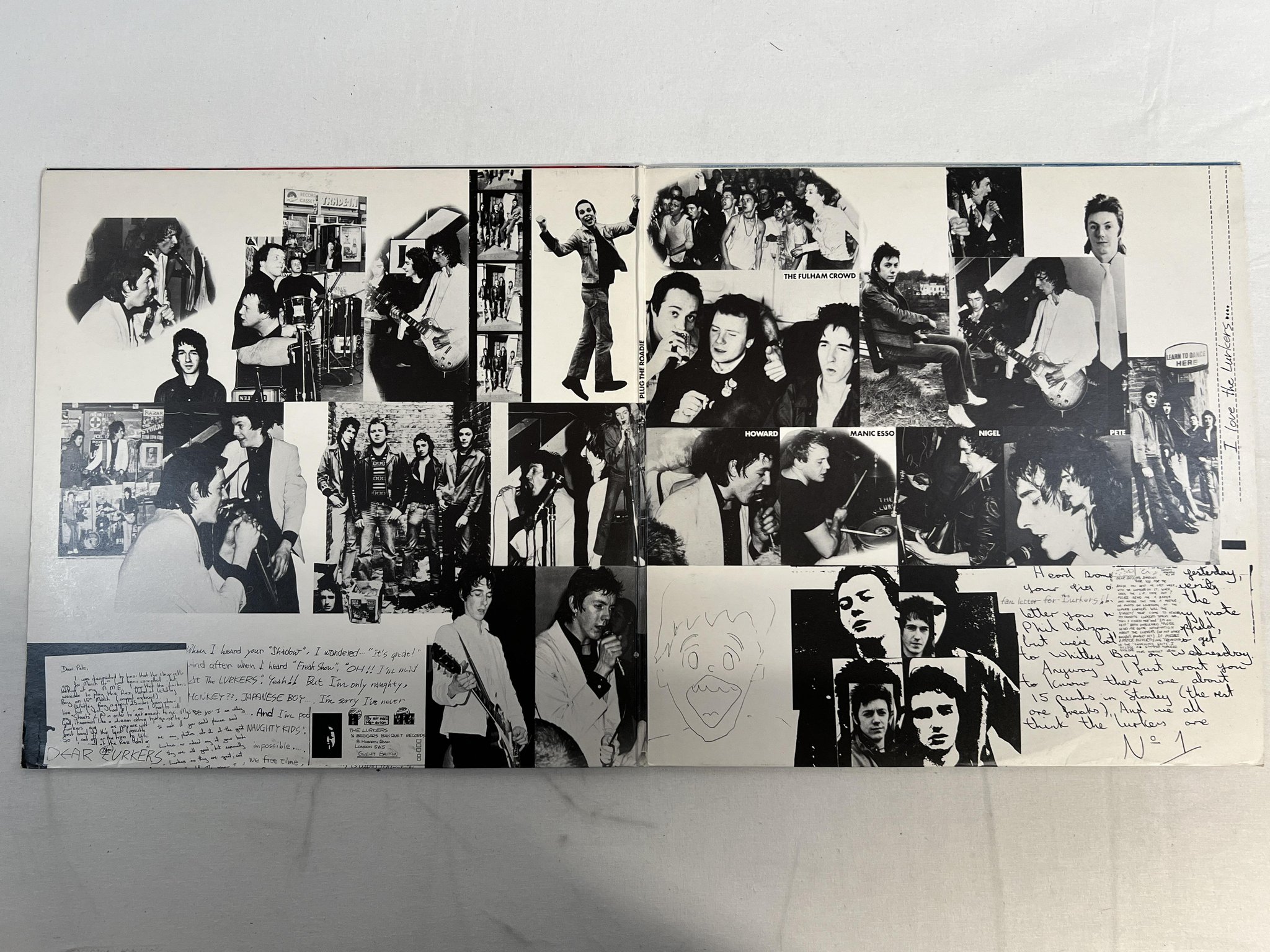 Omslagsbild för skivan THE LURKERS Fulham Fallout LP -78 UK beggars banquet BEGA 2 punk