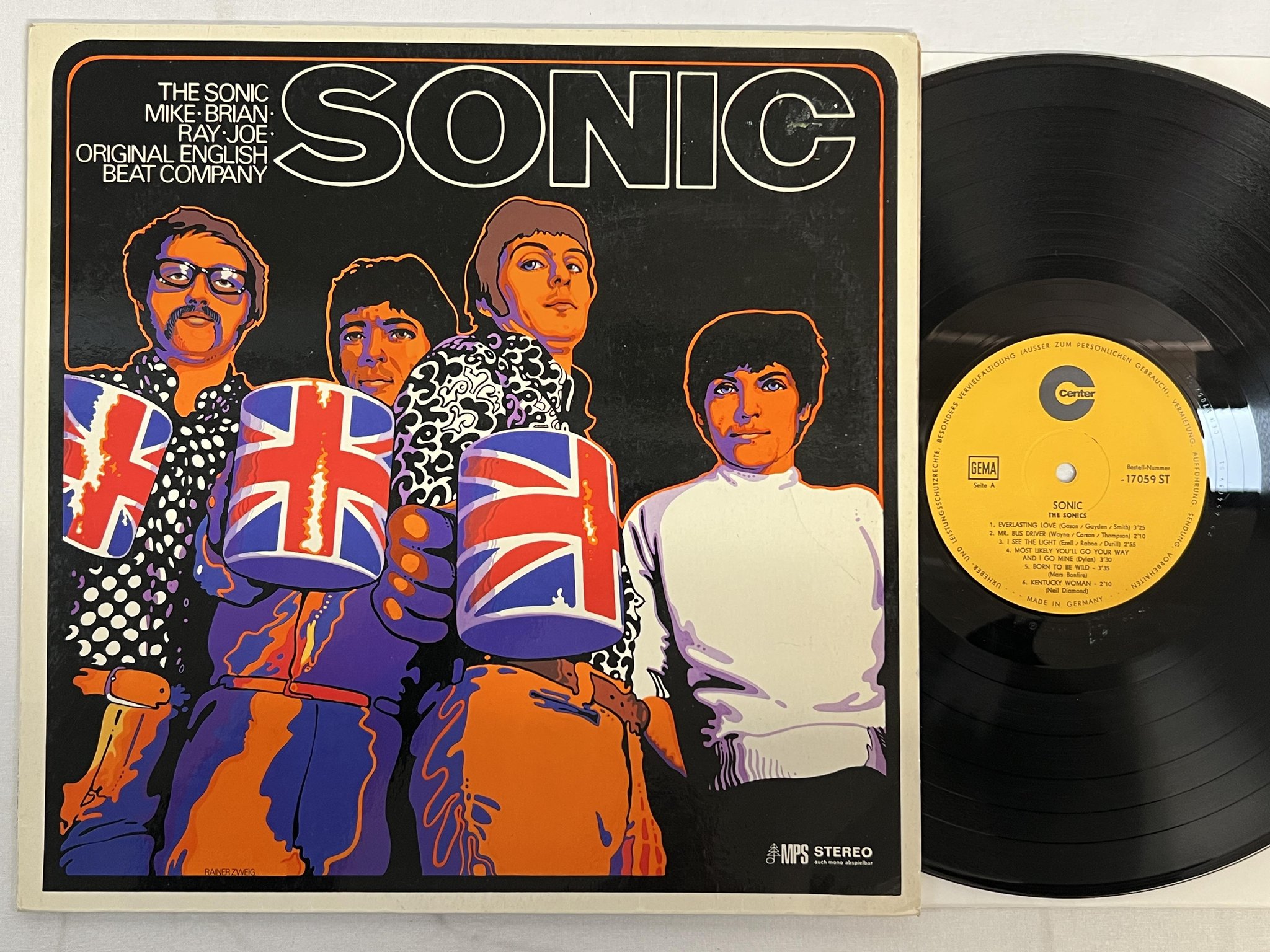 Omslagsbild för skivan THE SONICS sonic LP -69 Ger CENTER 17059 ST garage / mod ** rare **