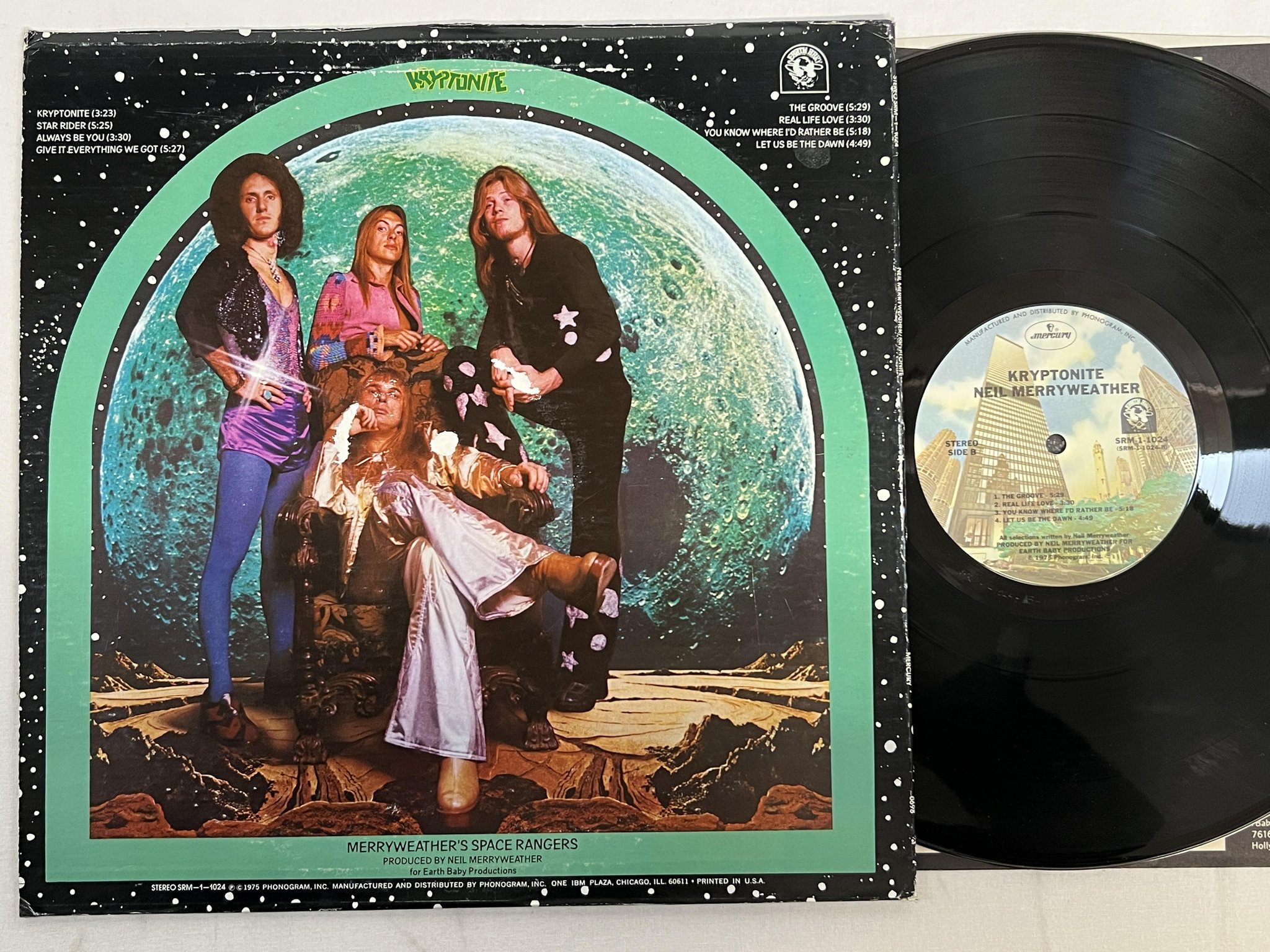 Omslagsbild för skivan NEIL MERRYWEATHER kryptonite LP -75 US MERCURY SRM 1-1024