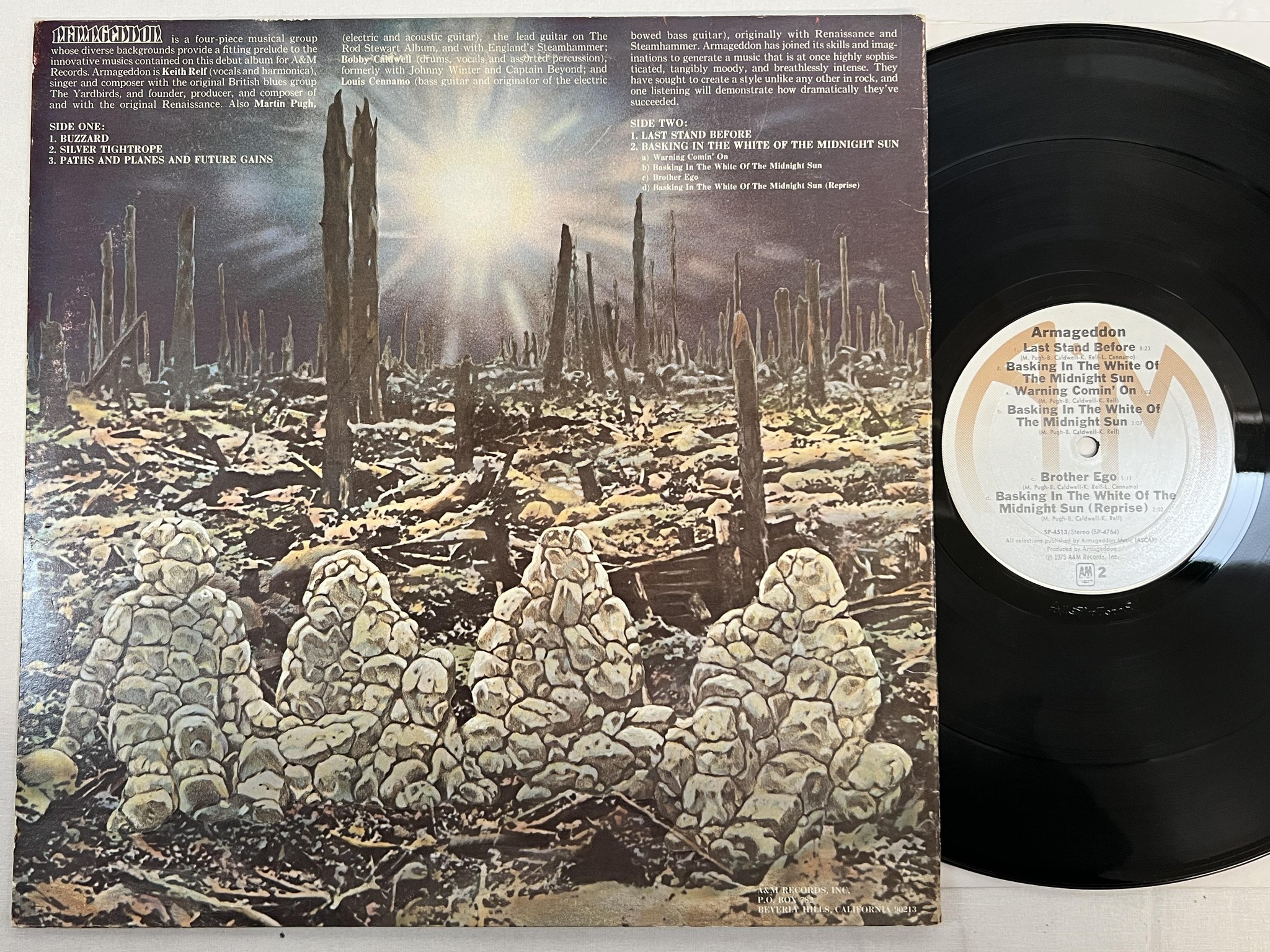 Omslagsbild för skivan ARMAGEDDON  s/t LP -75 US A&M SP 4513
