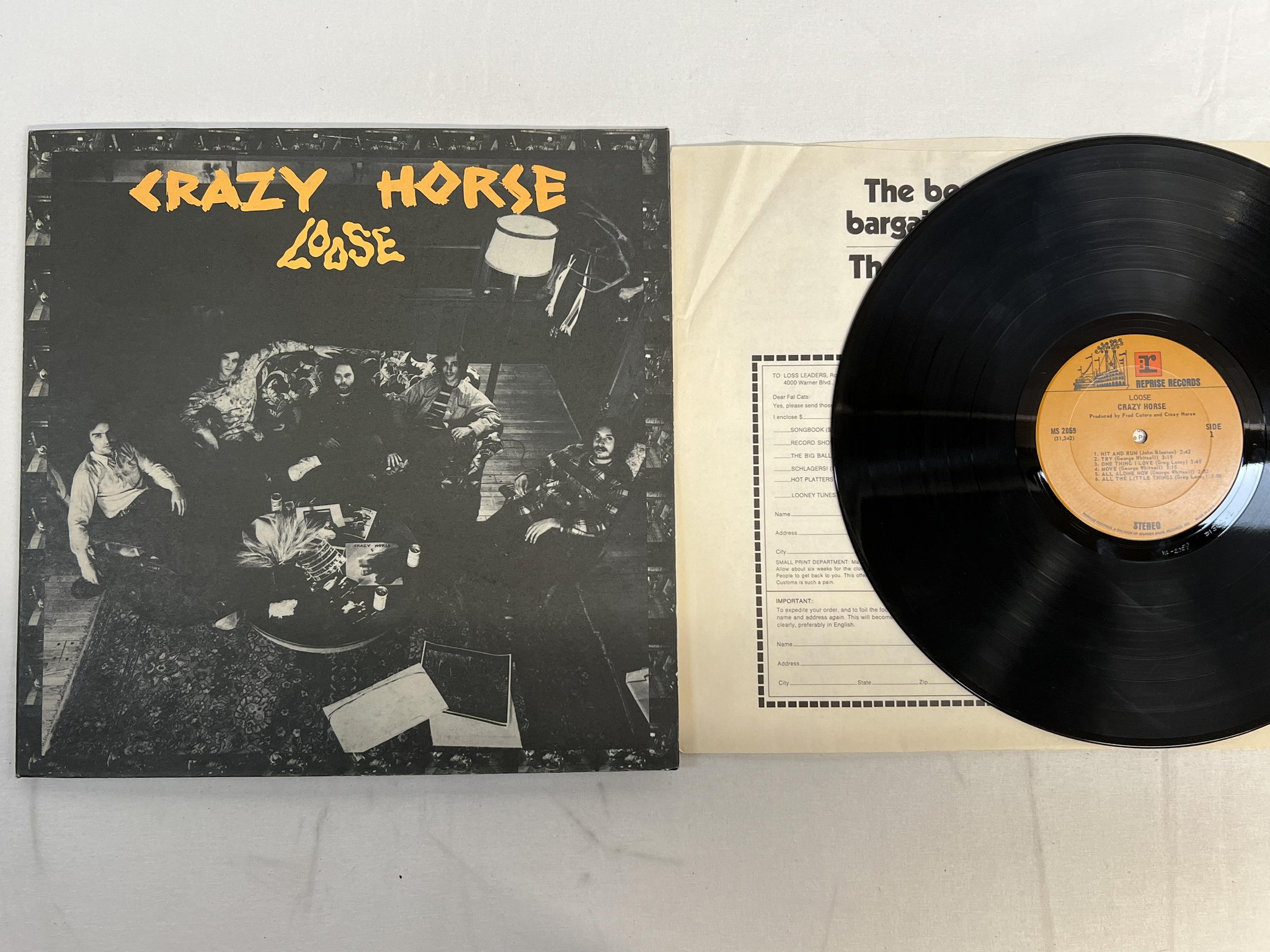 Omslagsbild för skivan CRAZY HORSE loose LP US REPRISE MS 2059