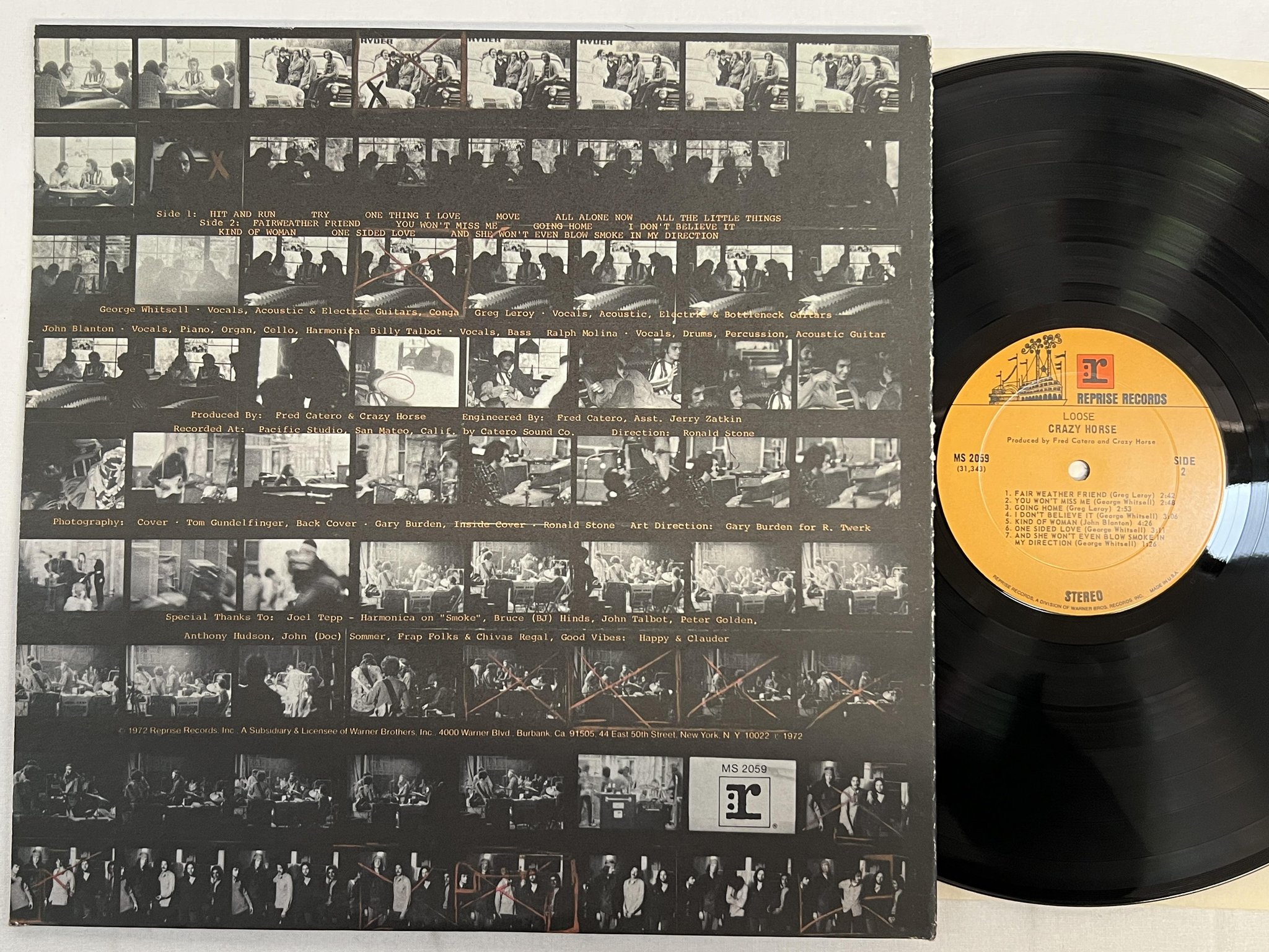 Omslagsbild för skivan CRAZY HORSE loose LP US REPRISE MS 2059