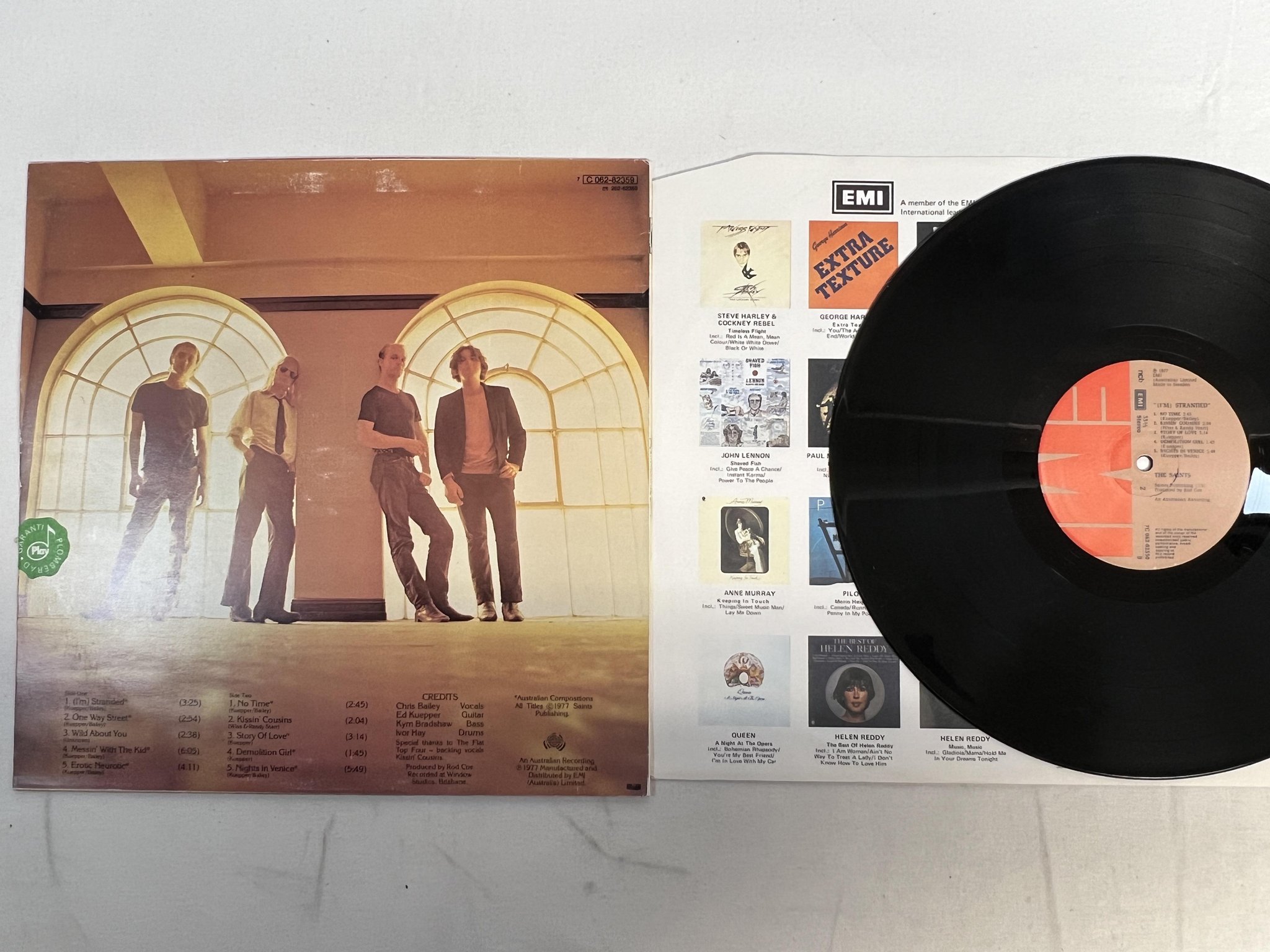 Omslagsbild för skivan THE SAINTS stranded LP -77 ncb EMI 7C 062-82359