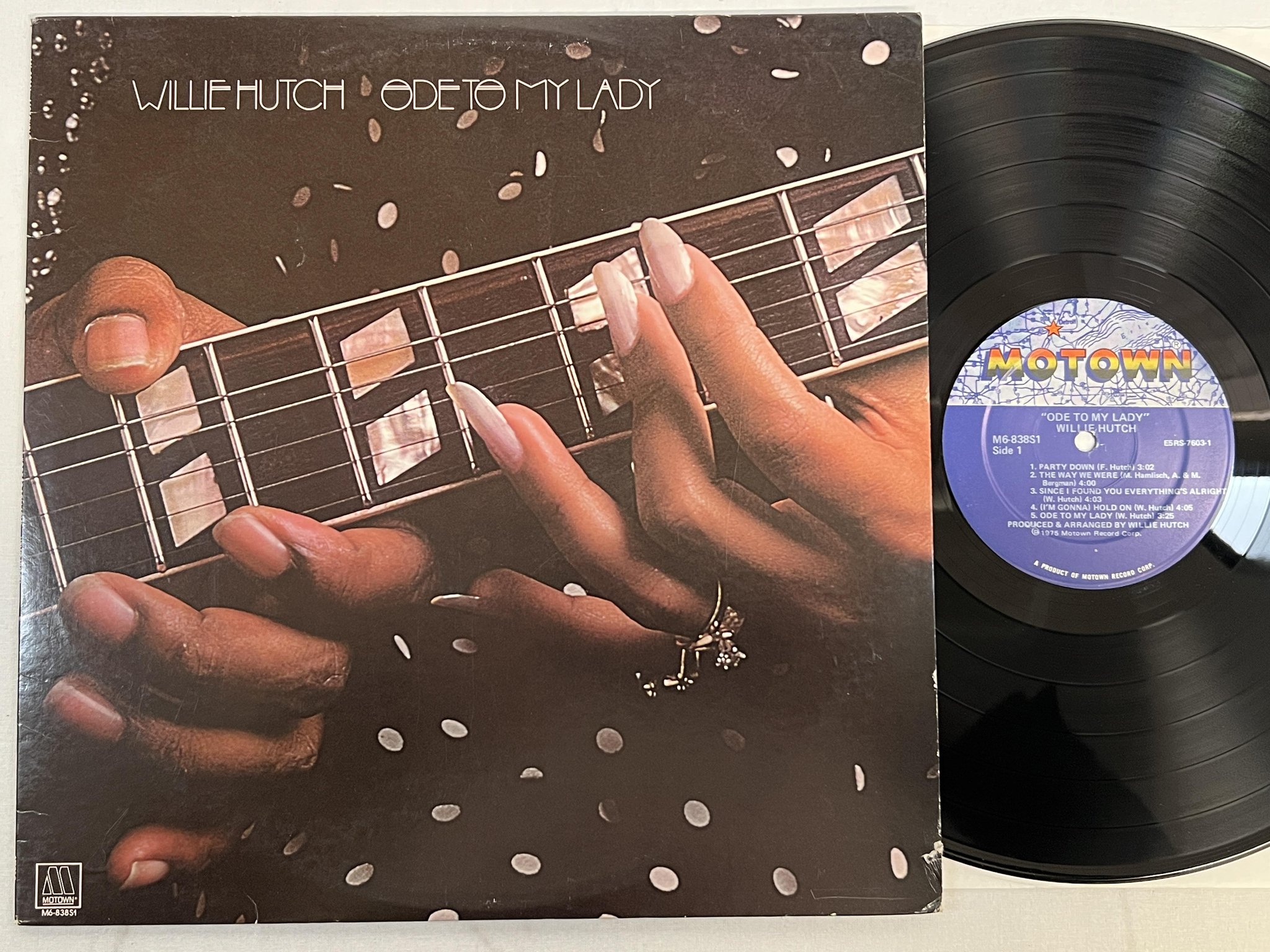 Omslagsbild för skivan WILLIE HUTCH ode to my lady LP -75 US MOTOWN M6-838S1