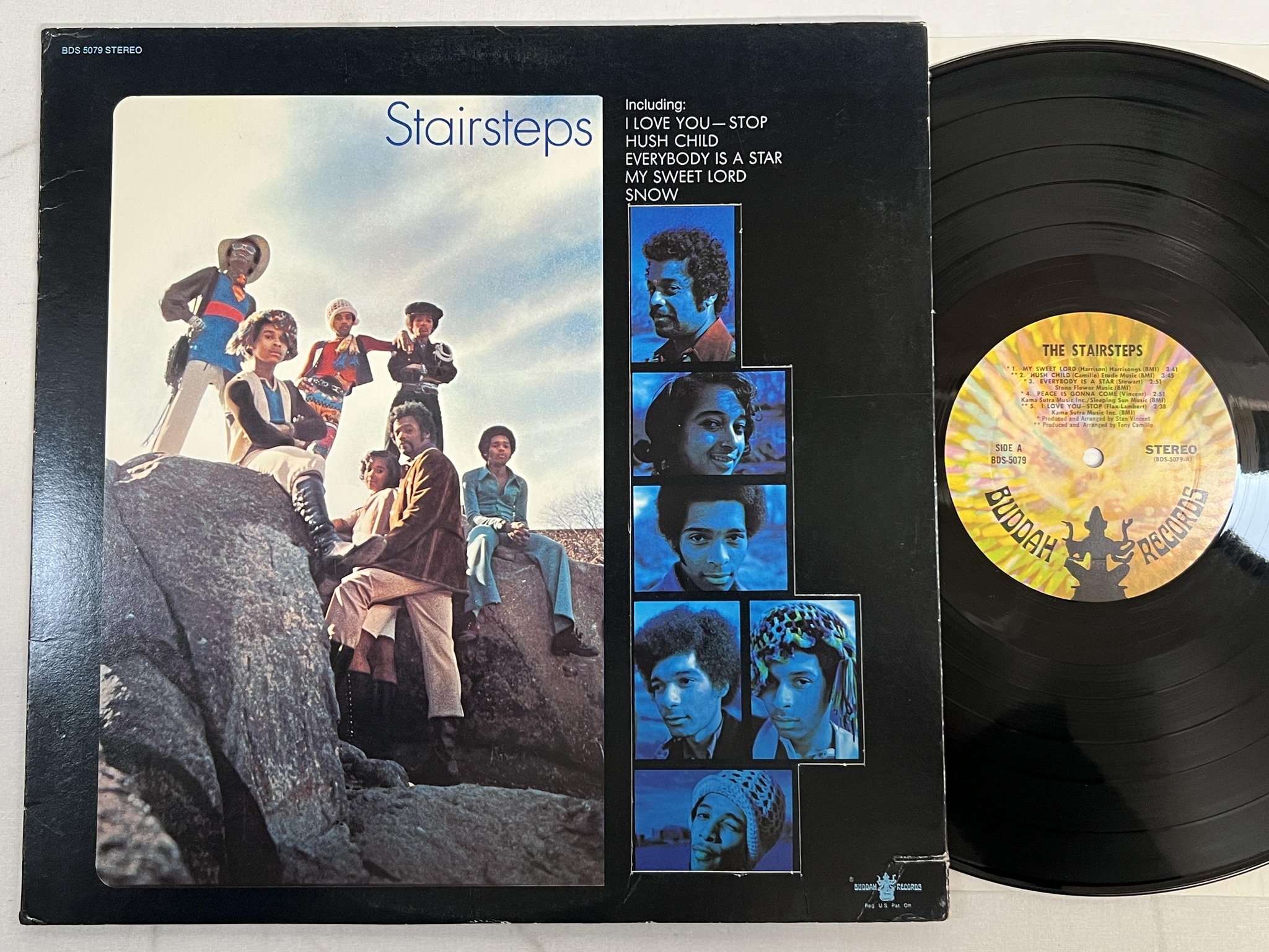 Omslagsbild för skivan THE STAIRSTEPS s/t LP -71 US BUDDAH  BDS 5079 soul