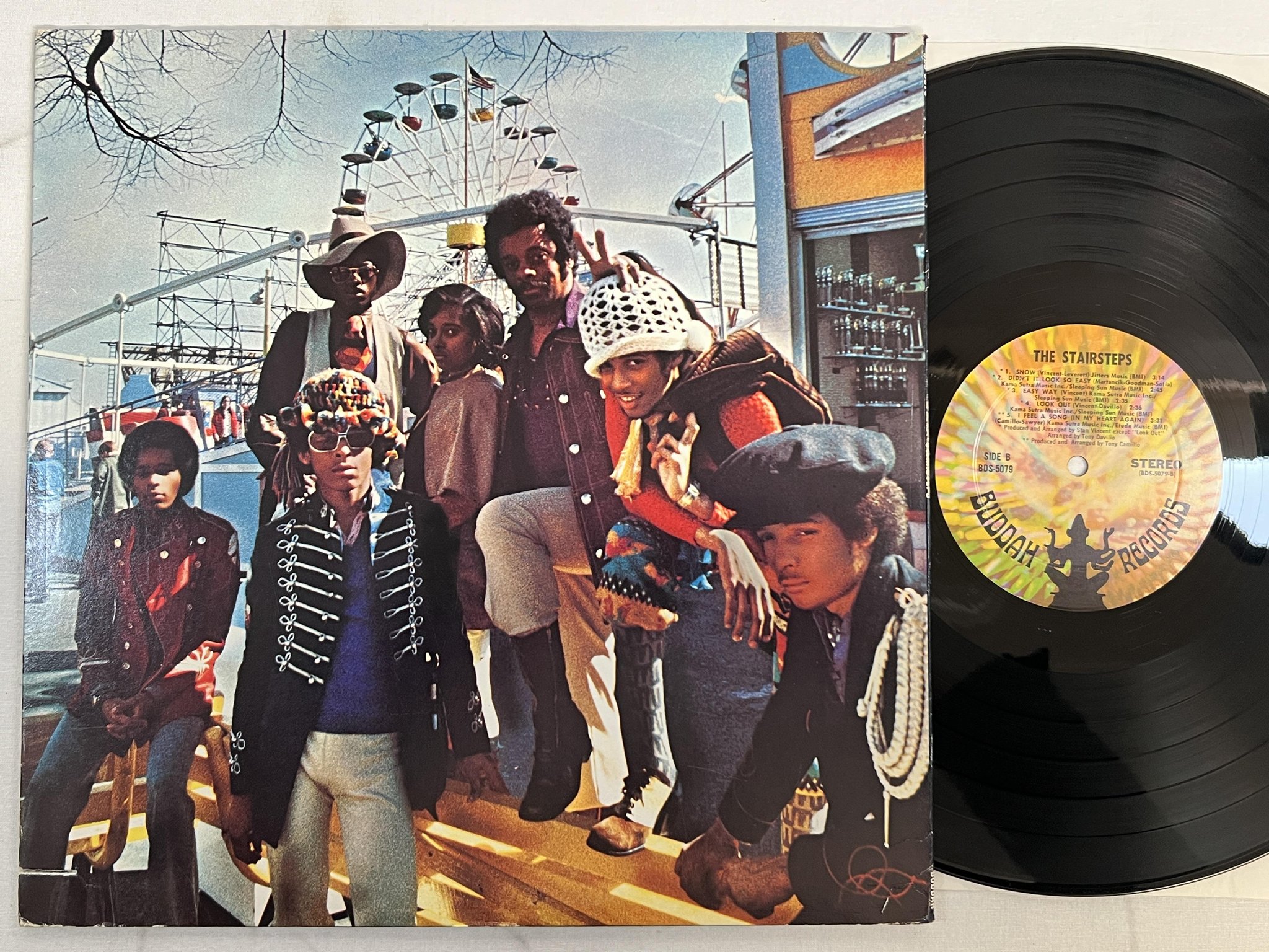 Omslagsbild för skivan THE STAIRSTEPS s/t LP -71 US BUDDAH  BDS 5079 soul