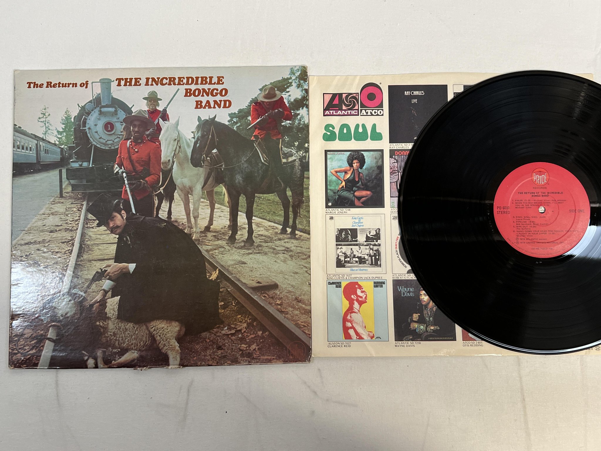 Omslagsbild för skivan INCREDIBLE BONGO BAND the return of the... LP -74 US PRIDE PD 6010