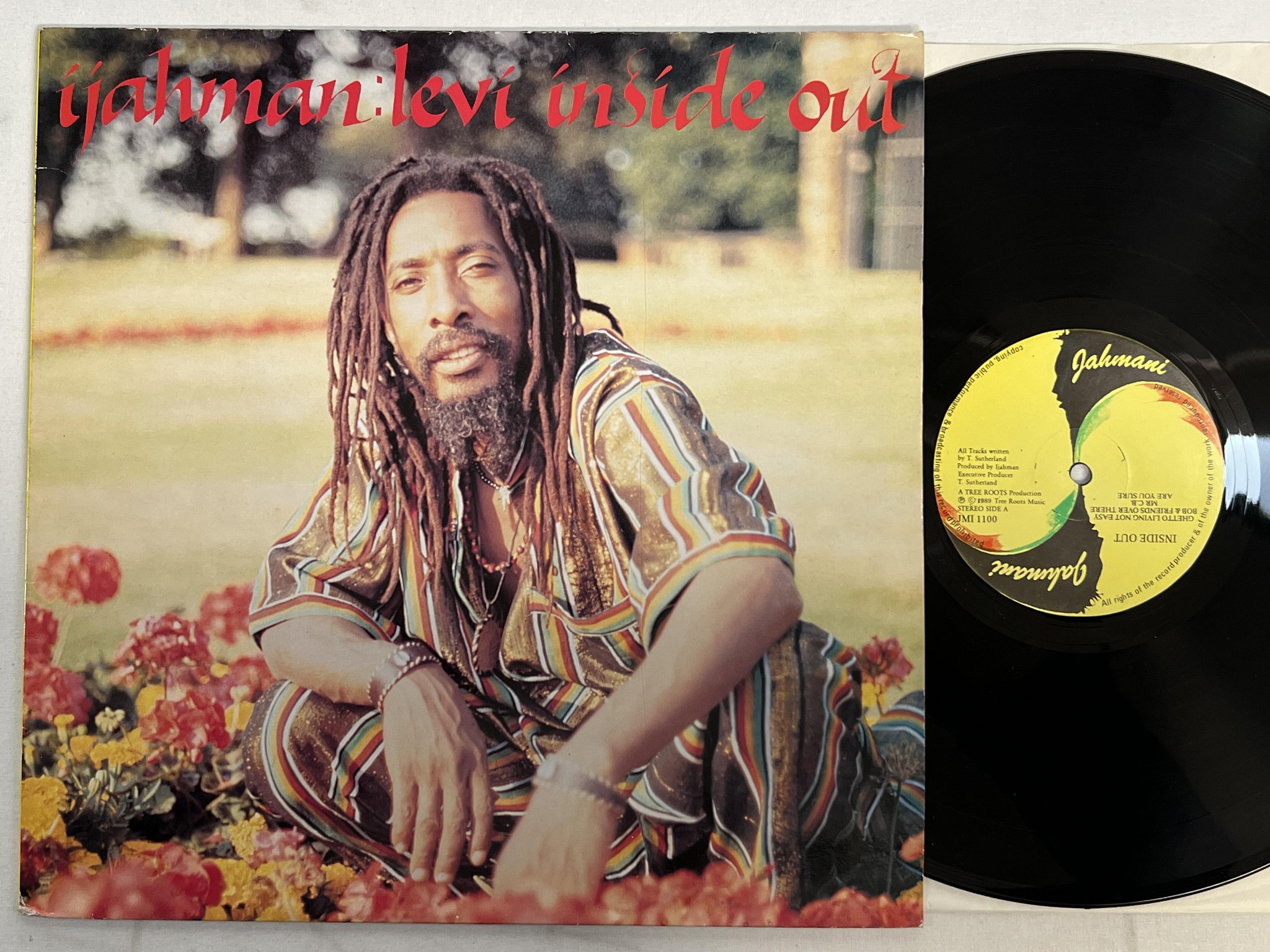 Omslagsbild för skivan IJAHMAN LEVI inside out LP -89 JAHMANI JMI 1100