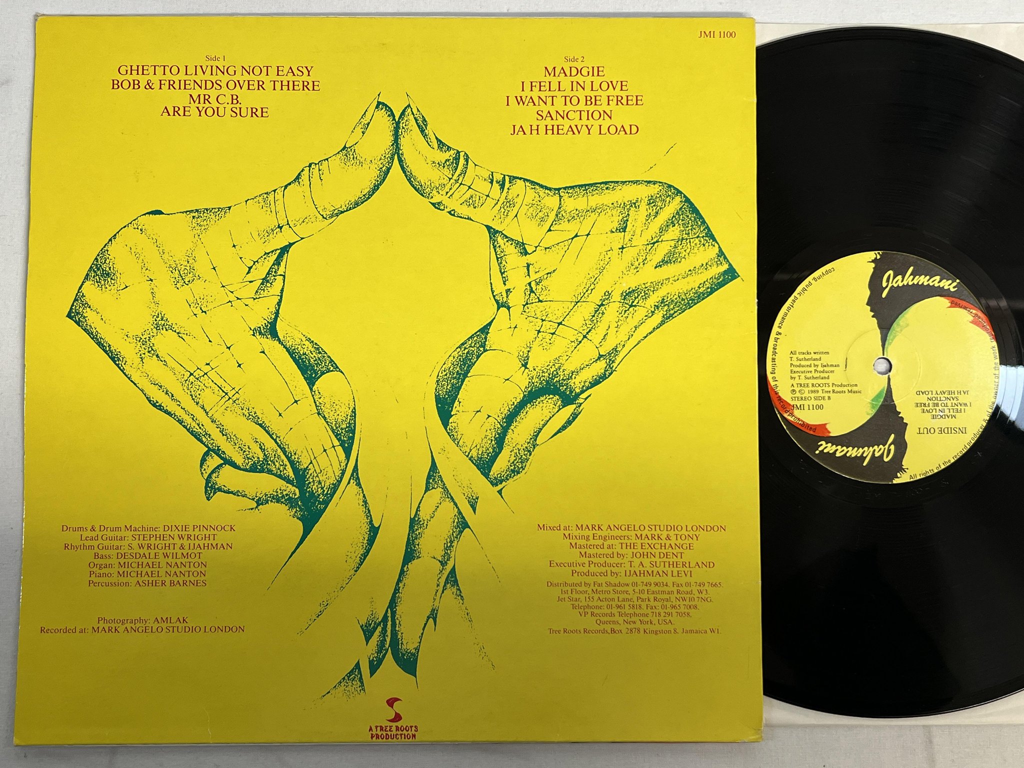 Omslagsbild för skivan IJAHMAN LEVI inside out LP -89 JAHMANI JMI 1100