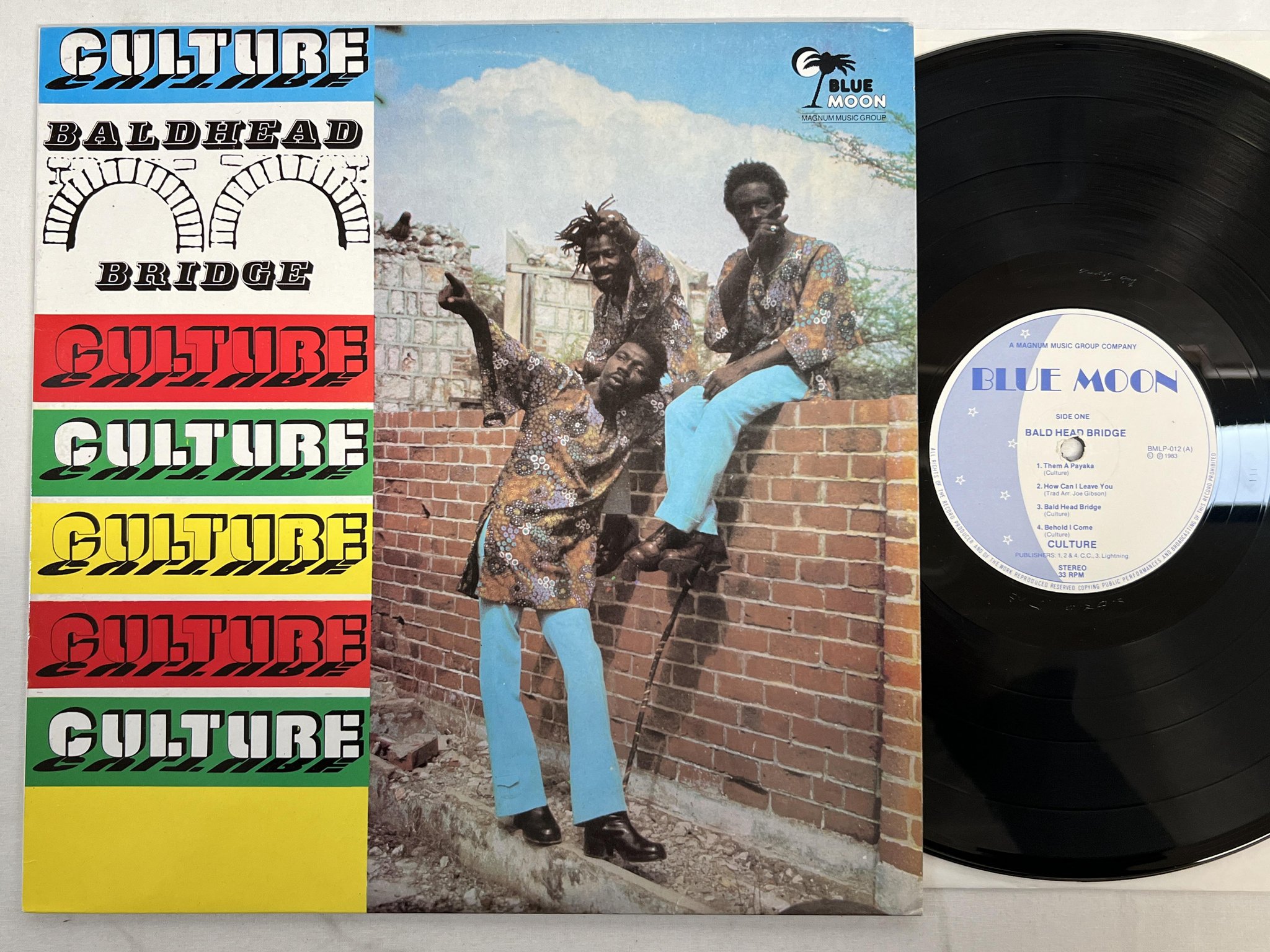 Omslagsbild för skivan CULTURE bald head bridge LP -83 UK BLUE MOON BMLP 012