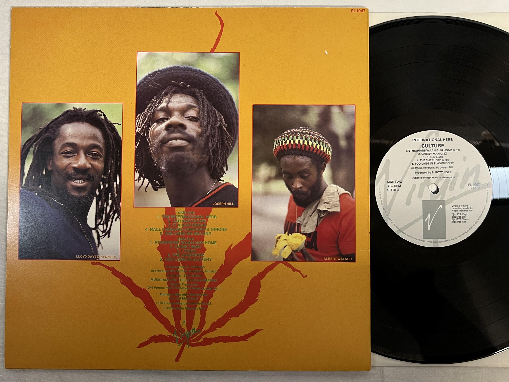 Omslagsbild för skivan CULTURE international herb LP -79 UK VIRGIN FL 1047