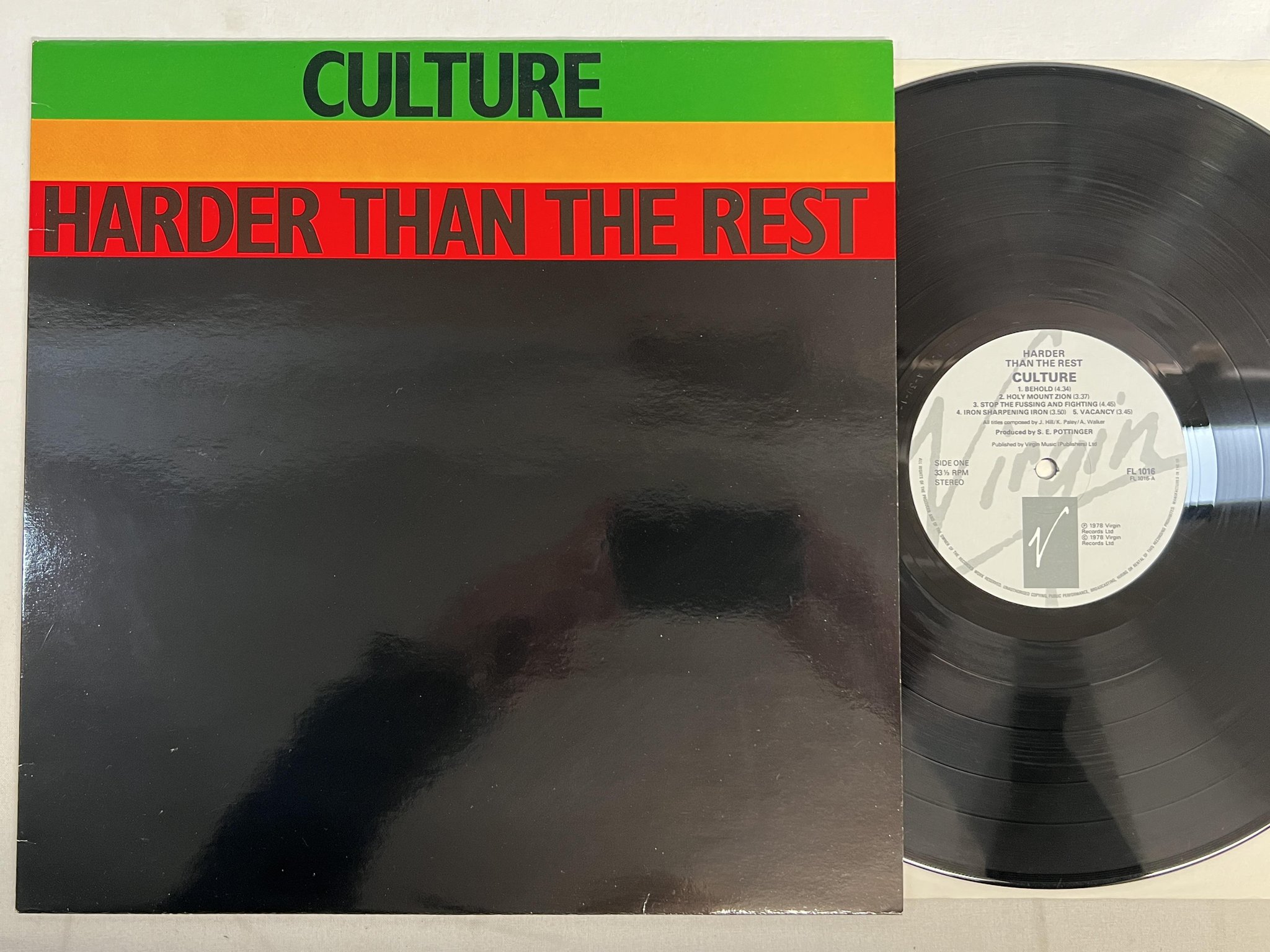 Omslagsbild för skivan CULTURE harder than the rest LP -78 UK VIRGIN FL 1016