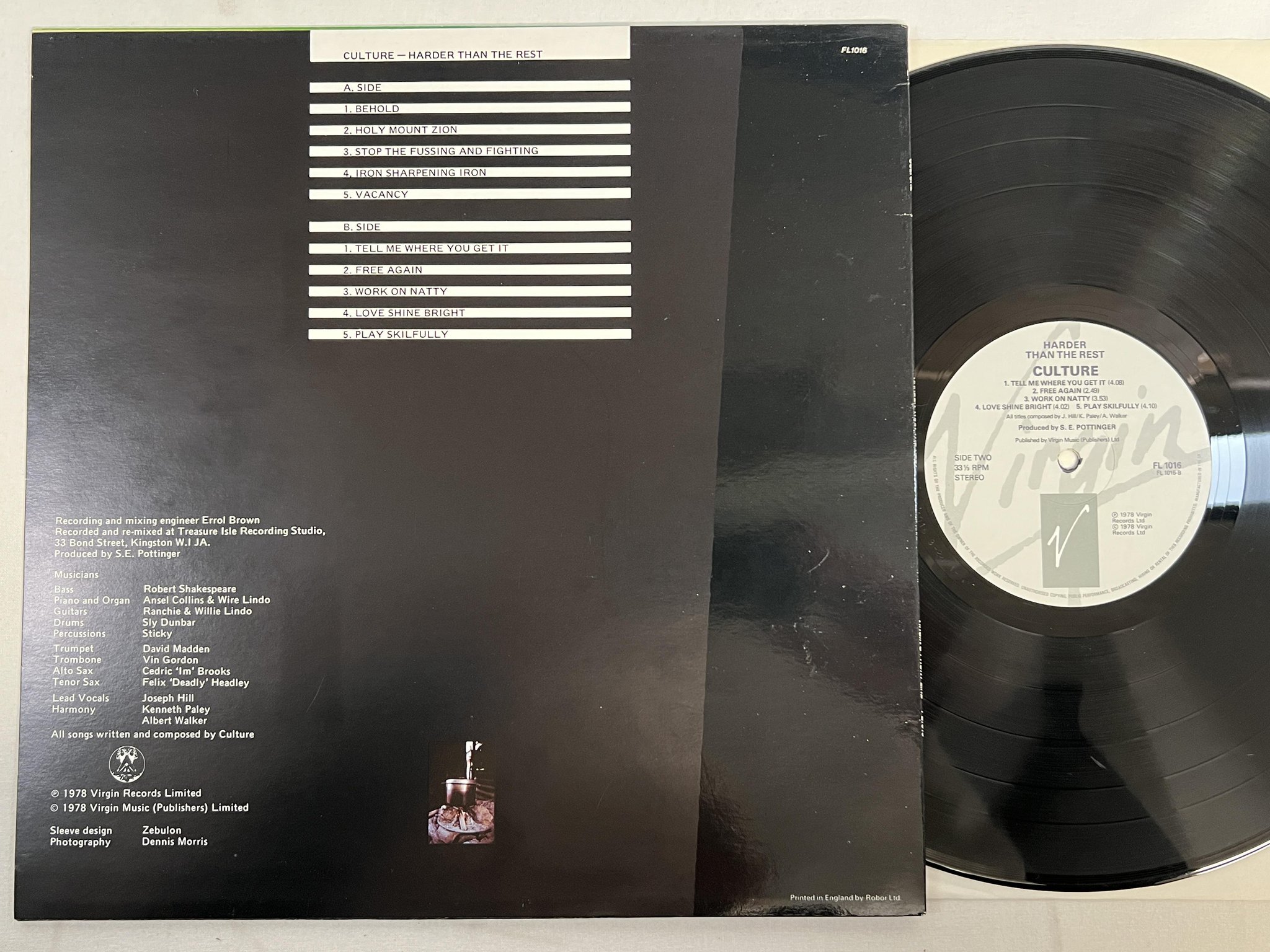 Omslagsbild för skivan CULTURE harder than the rest LP -78 UK VIRGIN FL 1016