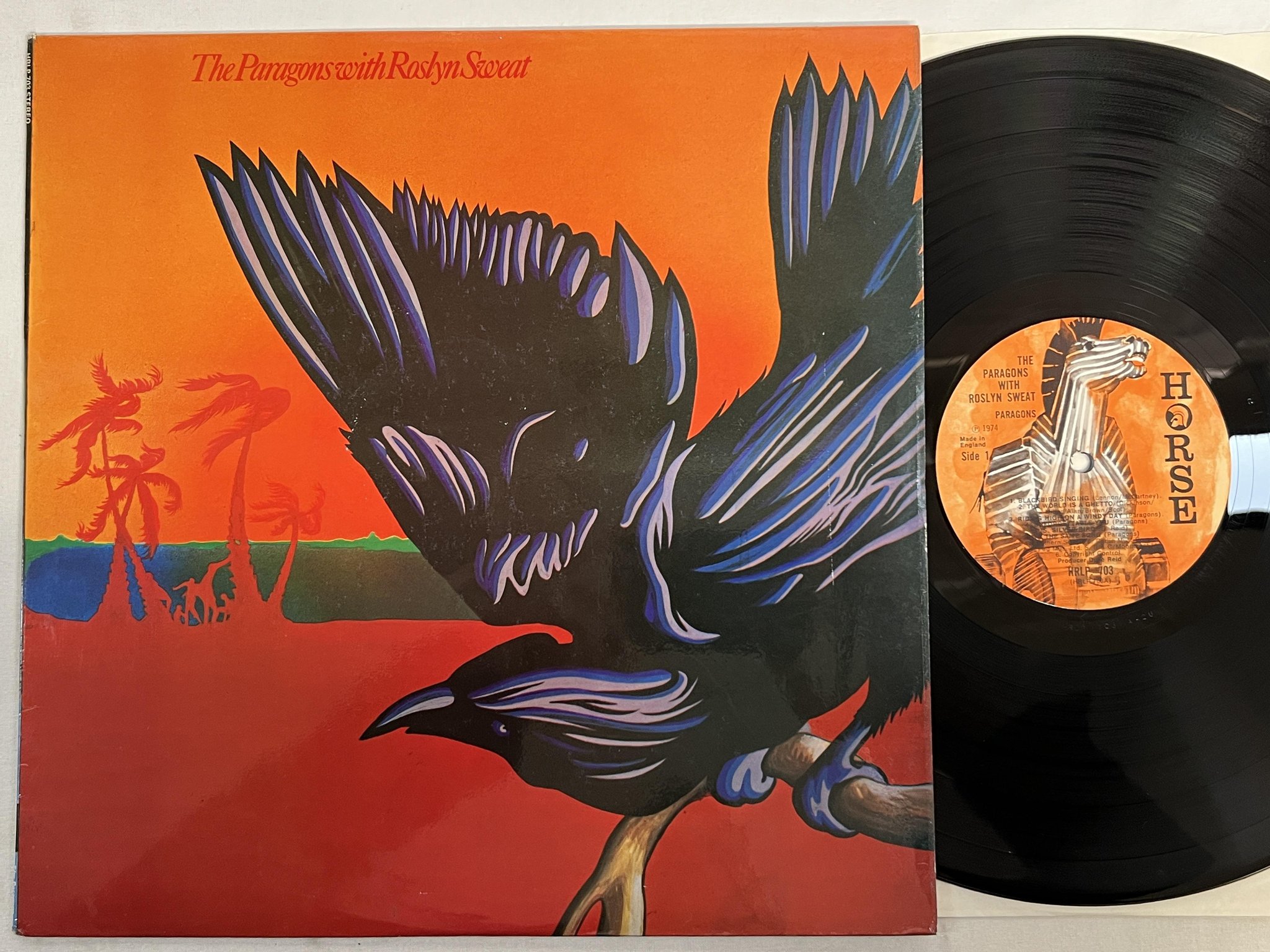 Omslagsbild för skivan THE PARAGONS with Roslyn Sweat LP -74 UK HORSE HRLP 703 