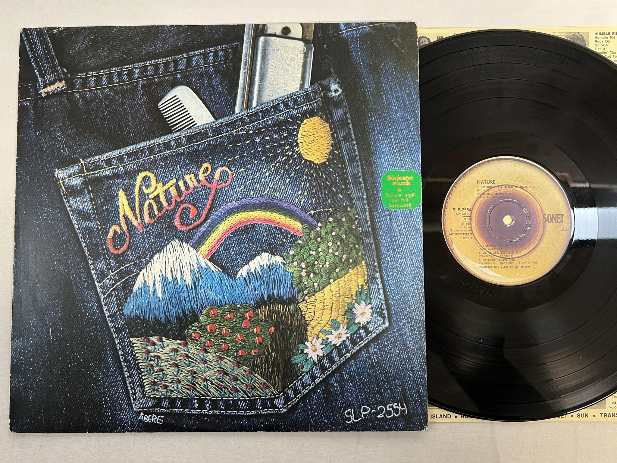 Omslagsbild för skivan NATURE s/t LP -74 Swe SONET SLP 2554