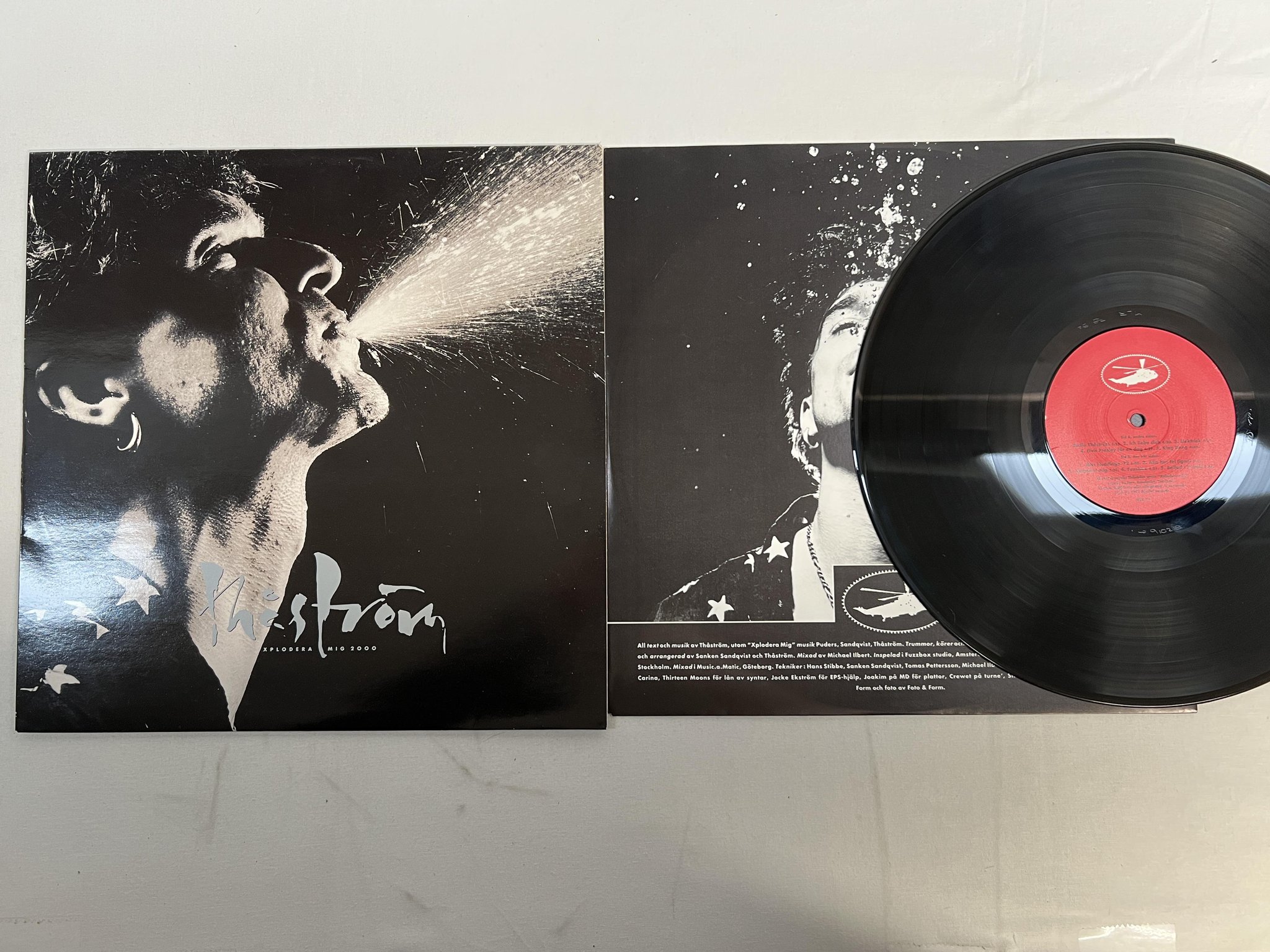Omslagsbild för skivan THÅSTRÖM xplodera mig 2000 LP -91 Swe MISTLUR MLR 78