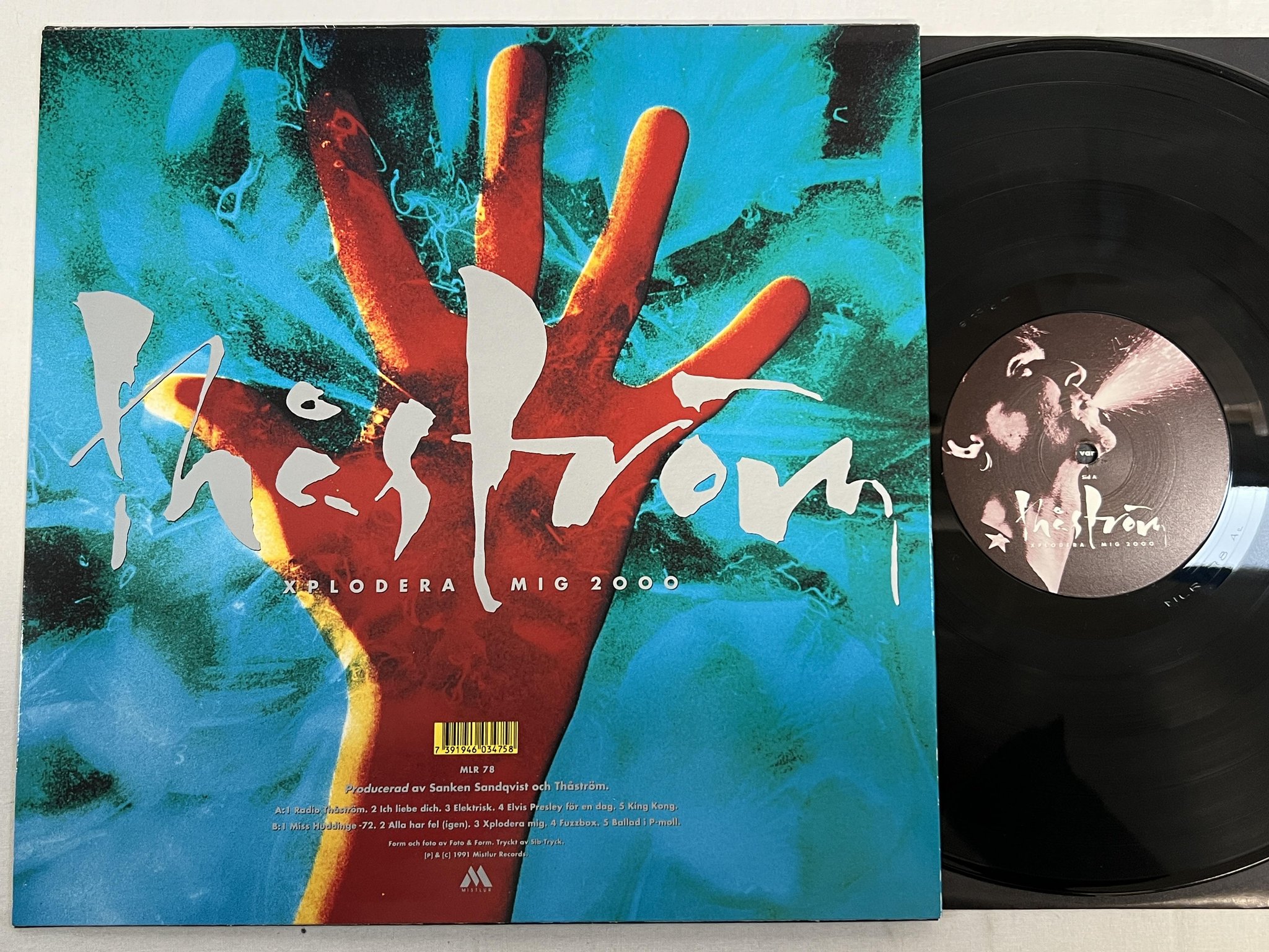 Omslagsbild för skivan THÅSTRÖM xplodera mig 2000 LP -91 Swe MISTLUR MLR 78
