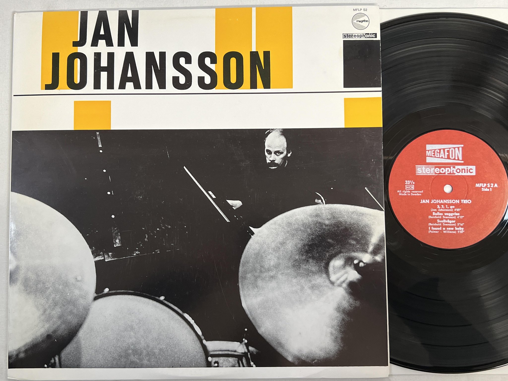 Omslagsbild för skivan JAN JOHANSSON TRIO innertrio LP -62 Swe MEGAFON MFLP s2