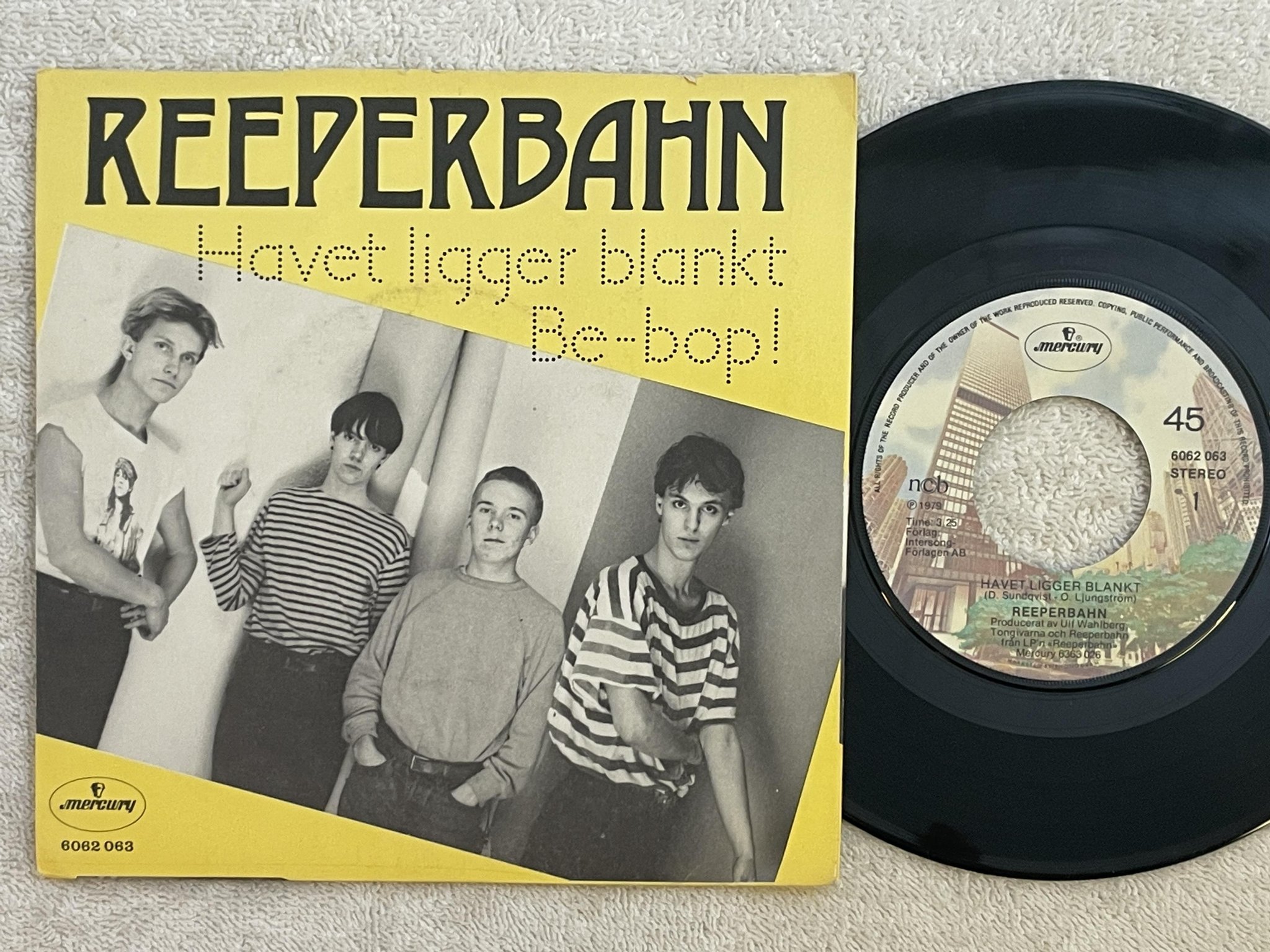 Omslagsbild för skivan REEPERBAHN havet ligger blankt 7" -79 MERCURY 6062 063