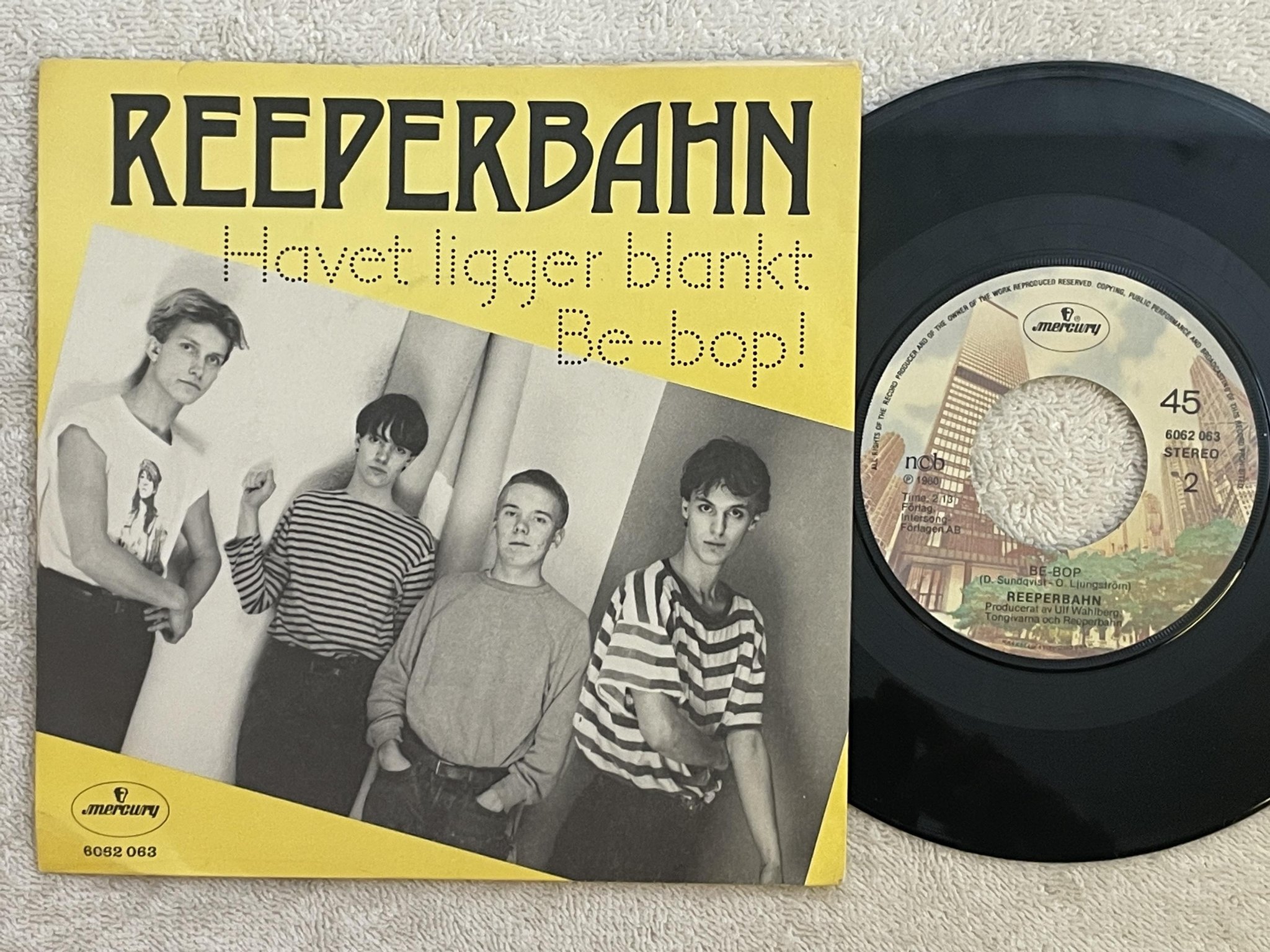 Omslagsbild för skivan REEPERBAHN havet ligger blankt 7" -79 MERCURY 6062 063