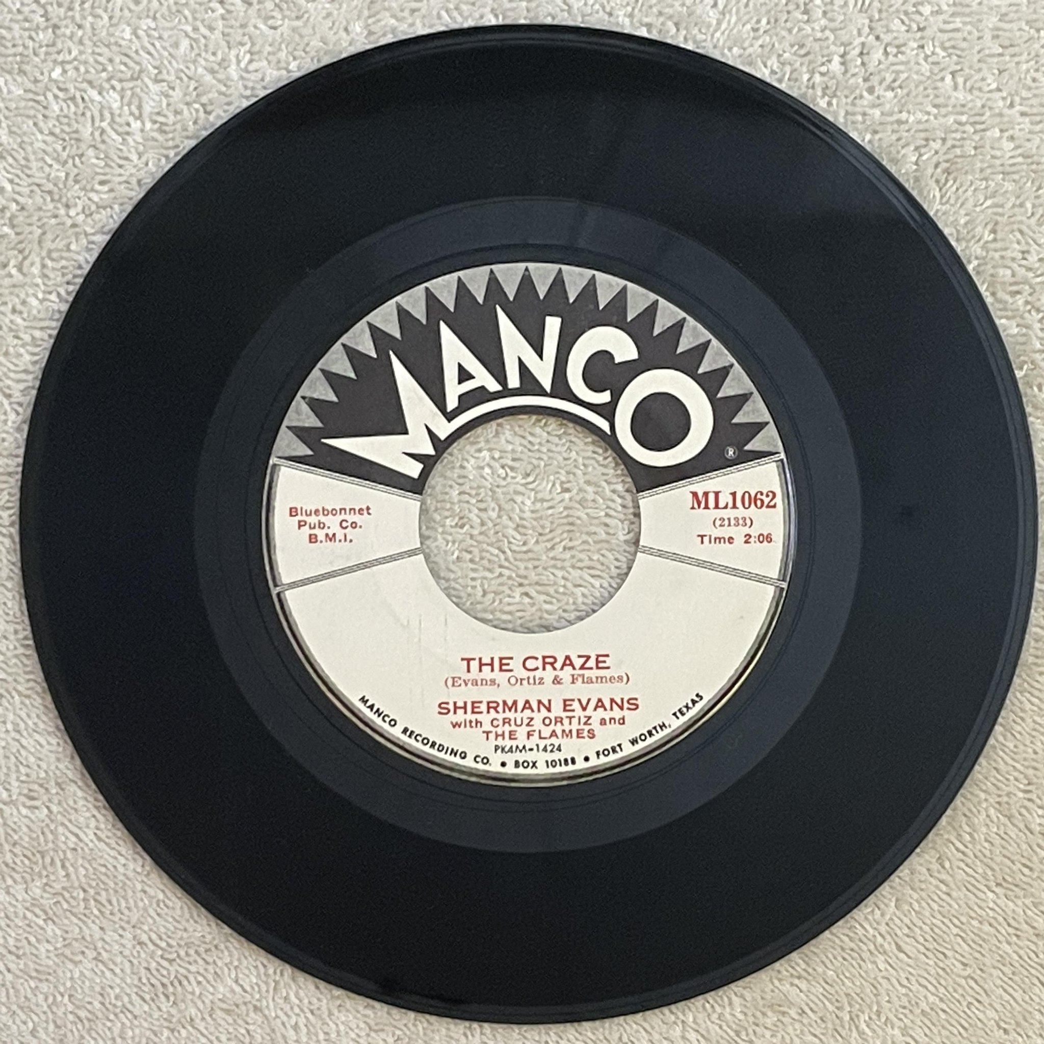 Omslagsbild för skivan SHERMAN EVANS In My Heart 7"   US MANGO ML1062 * rare r&b * 