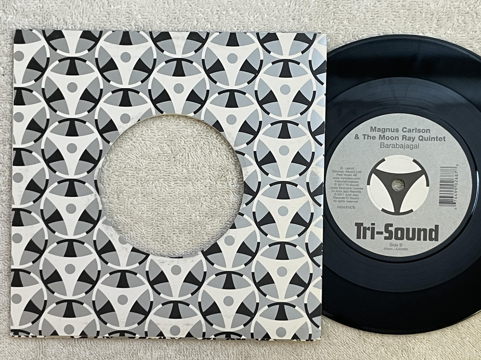 Omslagsbild för skivan MAGNUS CARLSON from now on  7" 2011 UK acid jazz ** RARE **