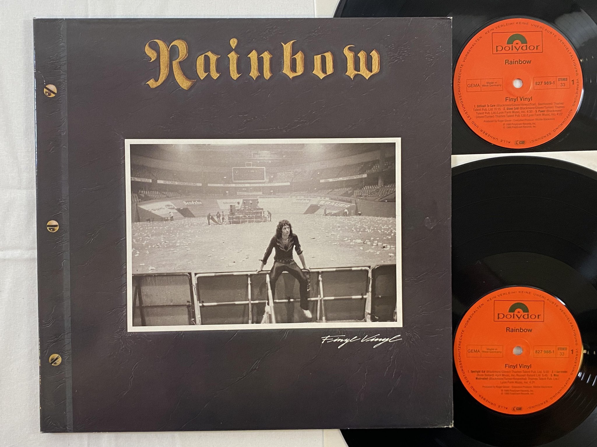 Omslagsbild för skivan RAINBOW finyl vinyl 2xLP -86 Ger POLYDOR 827 989-1