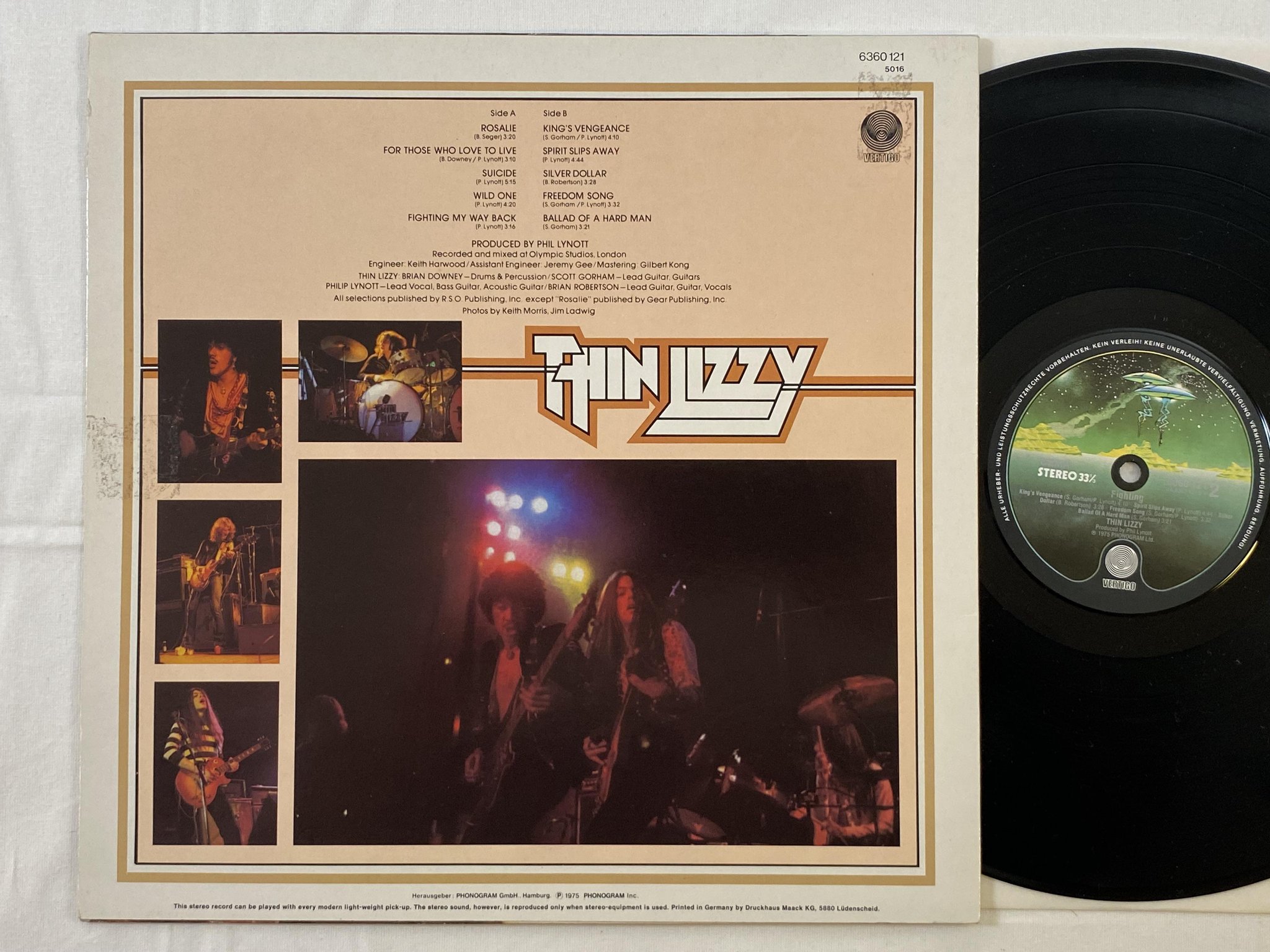 Omslagsbild för skivan THIN LIZZYfightning LP Ger VERTIGO 6360121