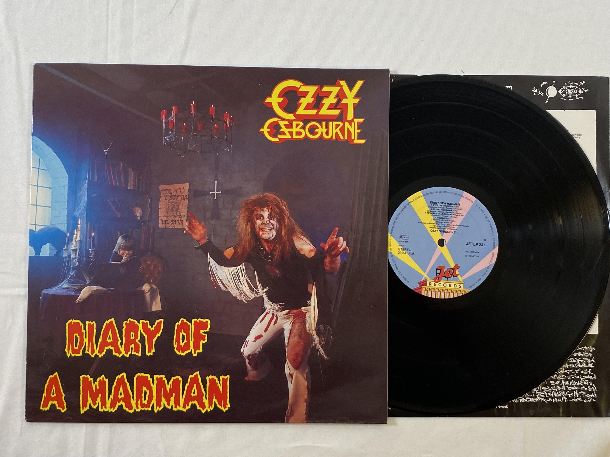 Omslagsbild för skivan OZZY OSBOURNE speak of the devil 2xLP -82 Hol EPIC JET LP 401