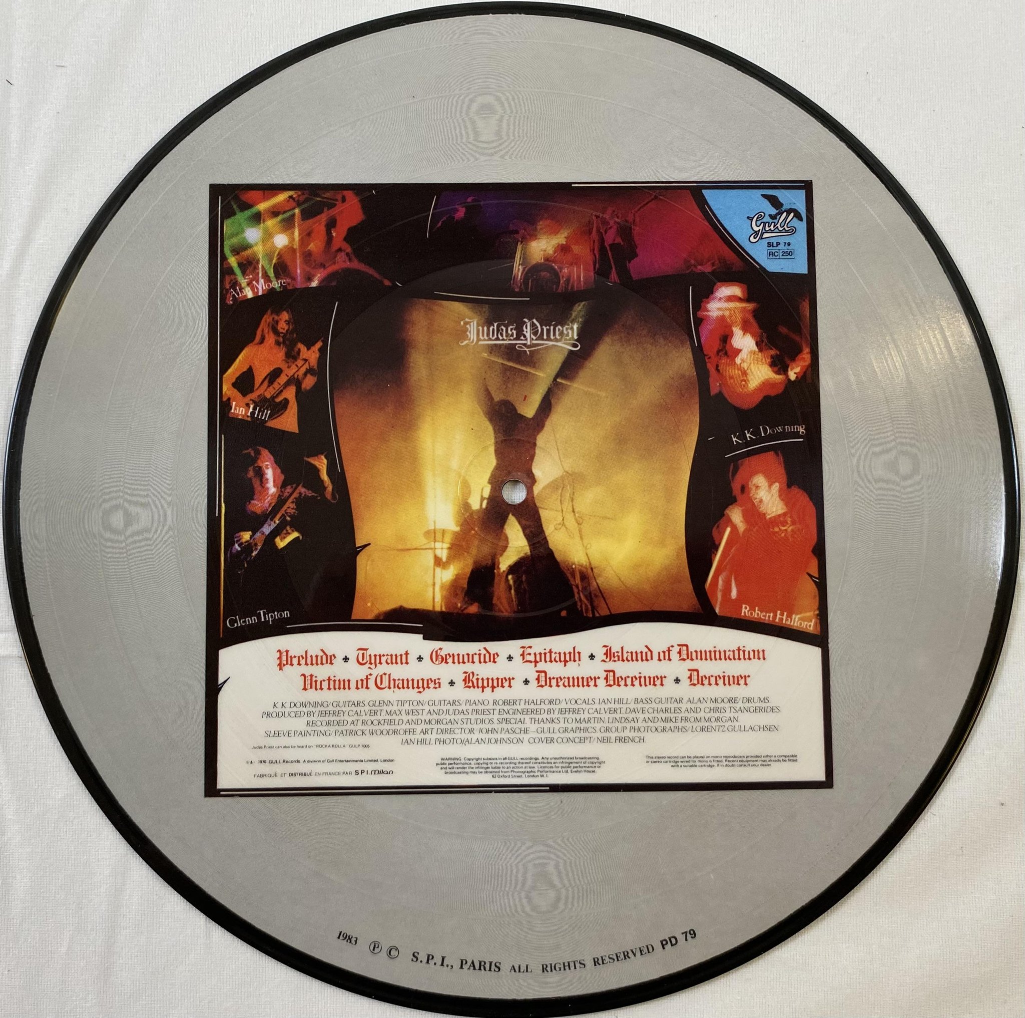 Omslagsbild för skivan JUDAS PRIEST Sad Wings Of Destiny PICTURE DISC SPI - PD 79 