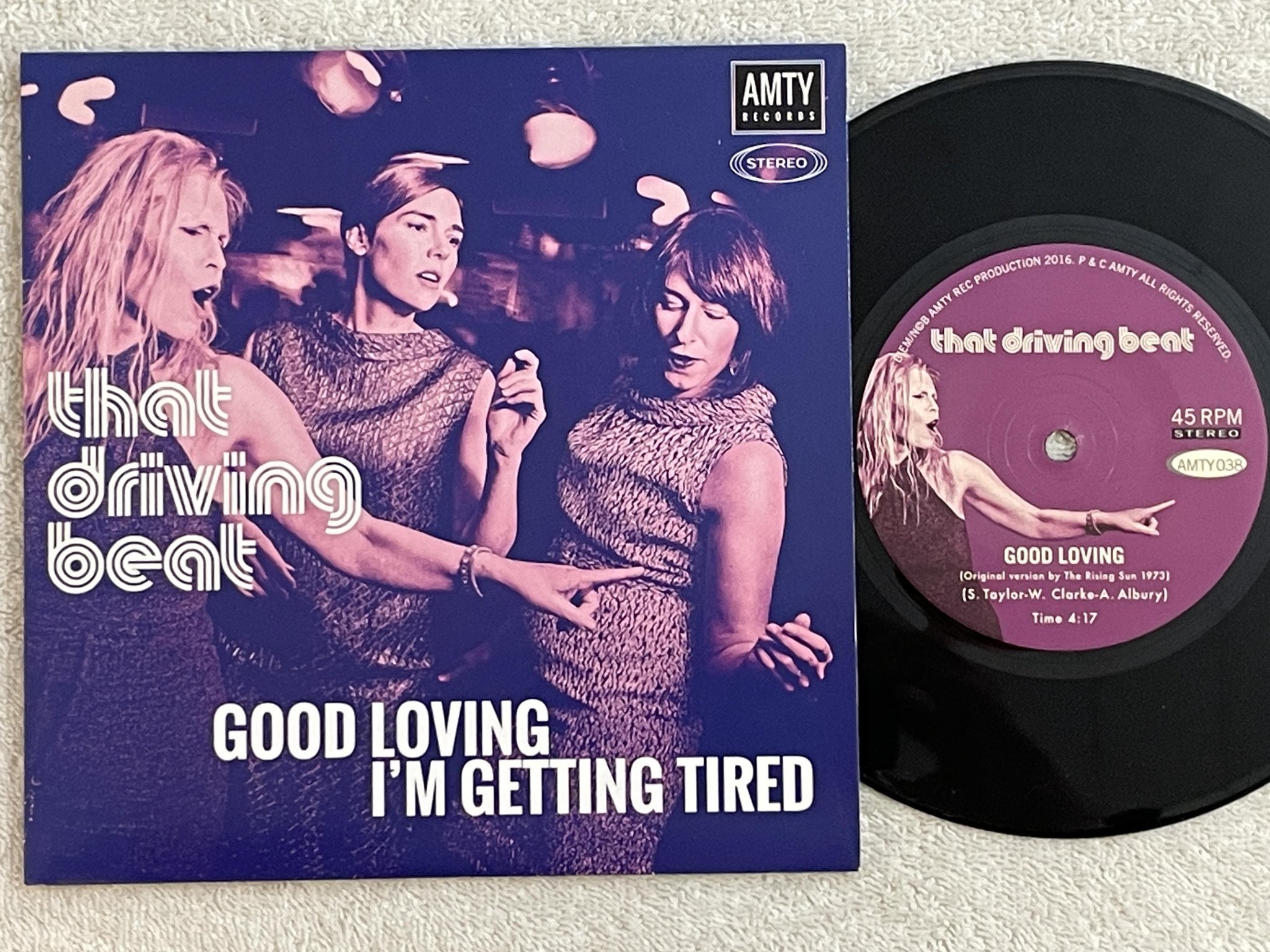 Omslagsbild för skivan THAT DRIVING BEAT good loving 7" Swe 2015 SWEDISH SOUL!!