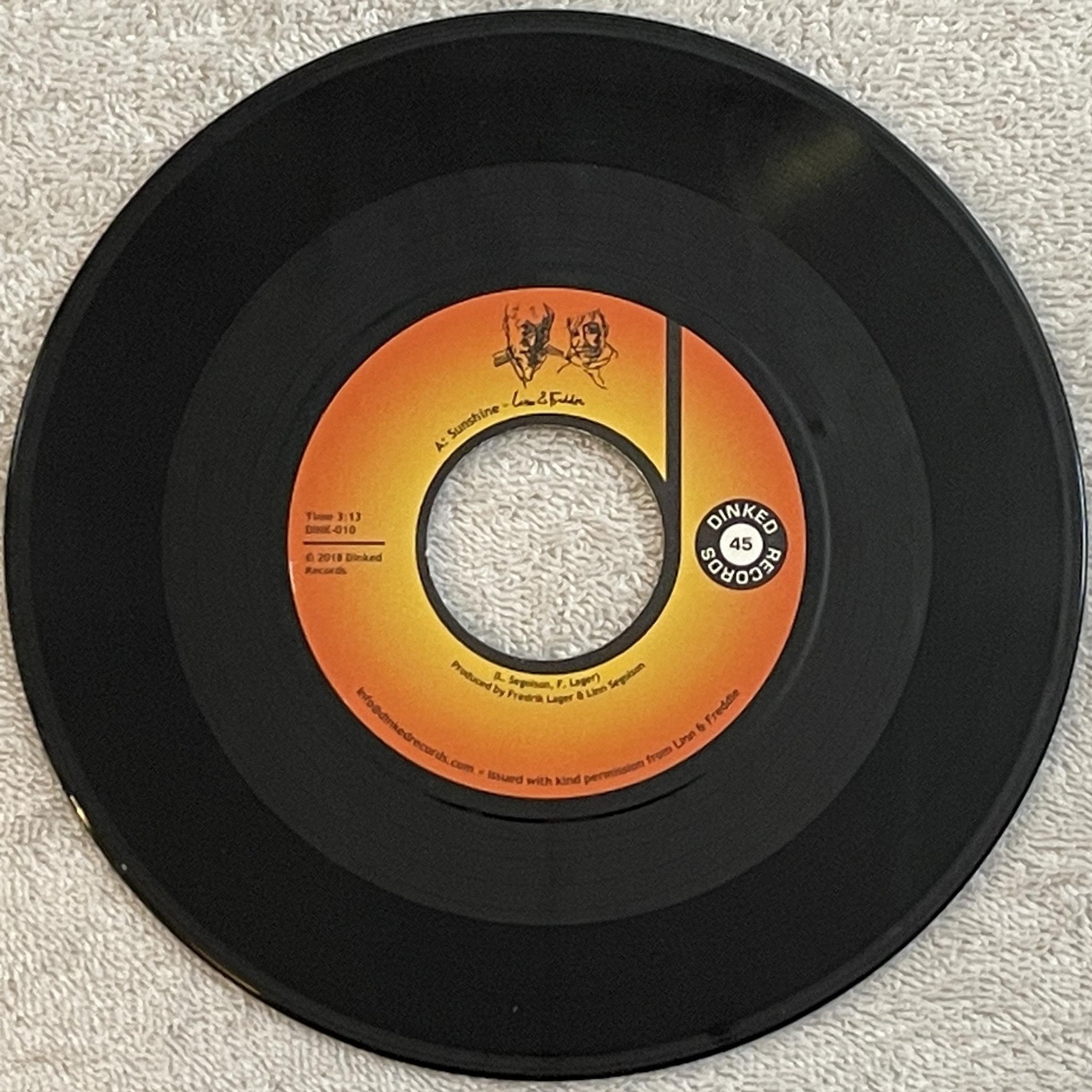 Omslagsbild för skivan LINN & FREDDIE sushine 7" Swe 2018 SWEDISH SOUL!! ** bless **