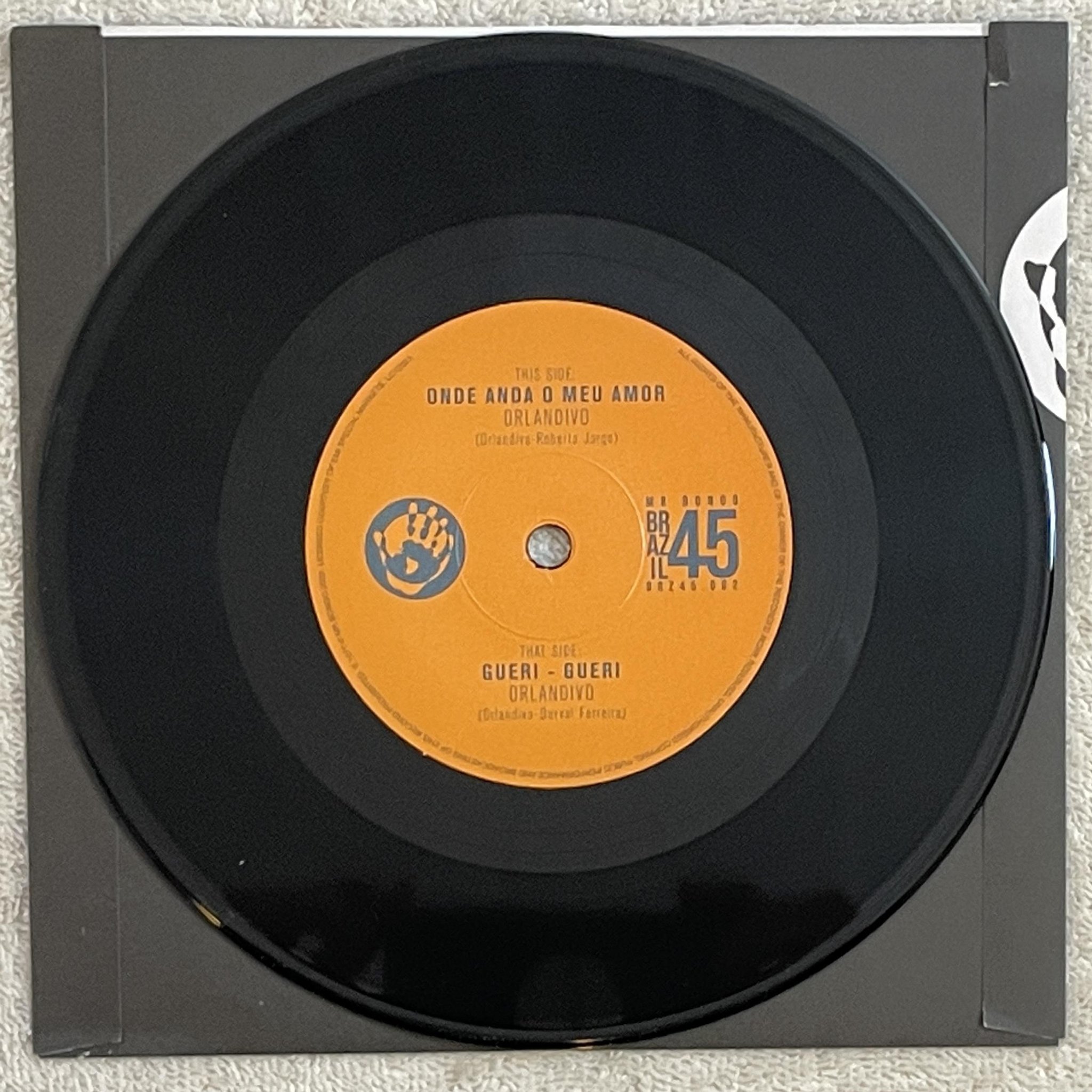 Omslagsbild för skivan ORLANN DIVO onde anda o meu amor 7" MR BONGO ** WONDERFUL TRACK ** 