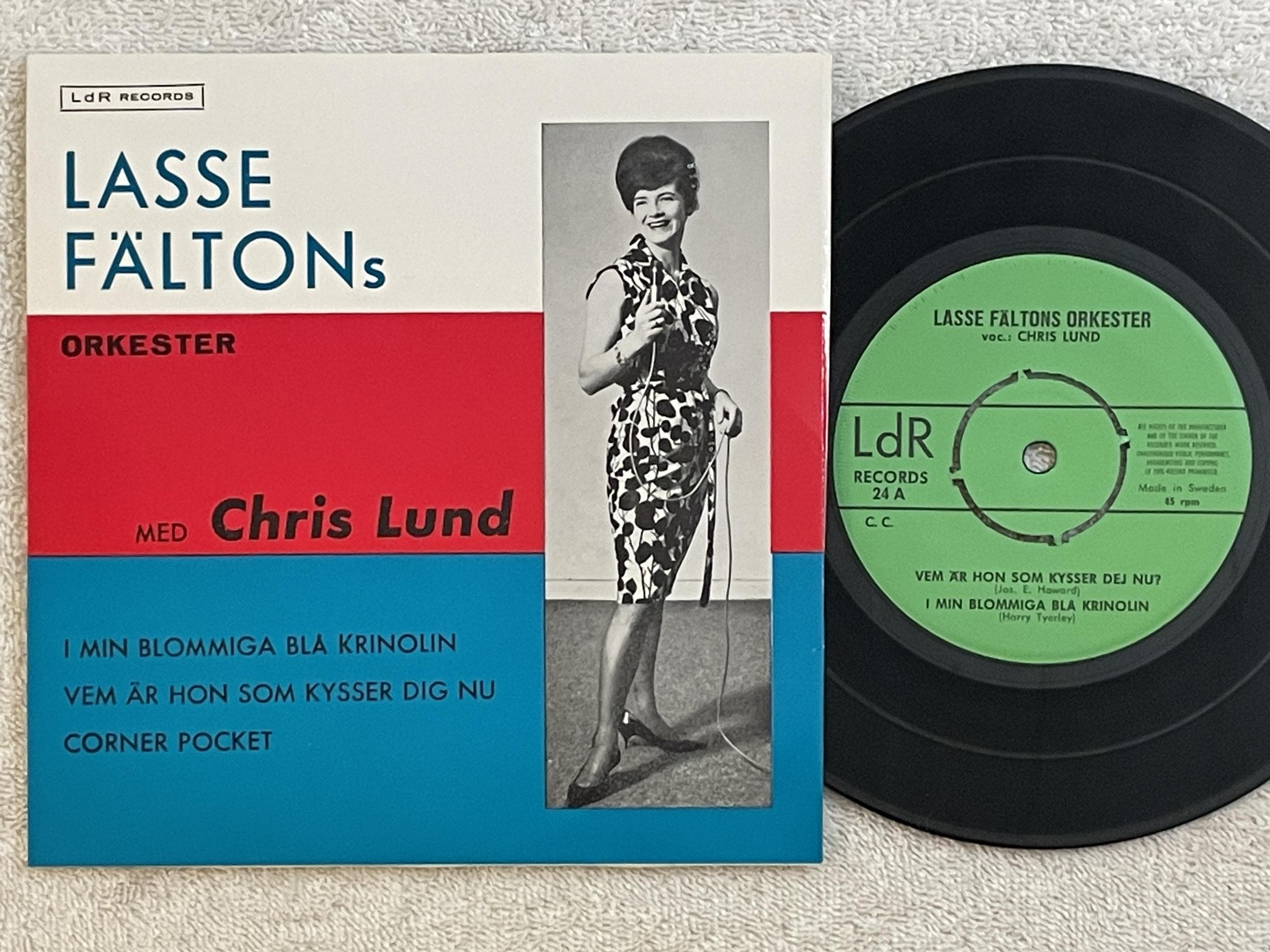 Omslagsbild för skivan LASSE FÄLTON 'S ORKESTER corner pocket 7"ep ** RARE JAZZ ON THE LdR LABEL **