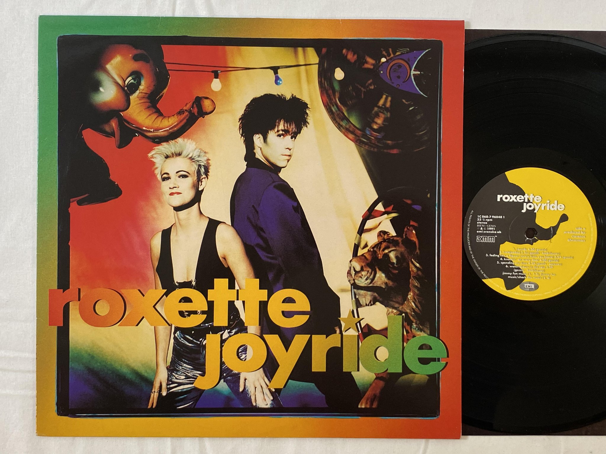 Omslagsbild för skivan ROXETTE joyride LP -91 DMM EMI 1C 068-7960481